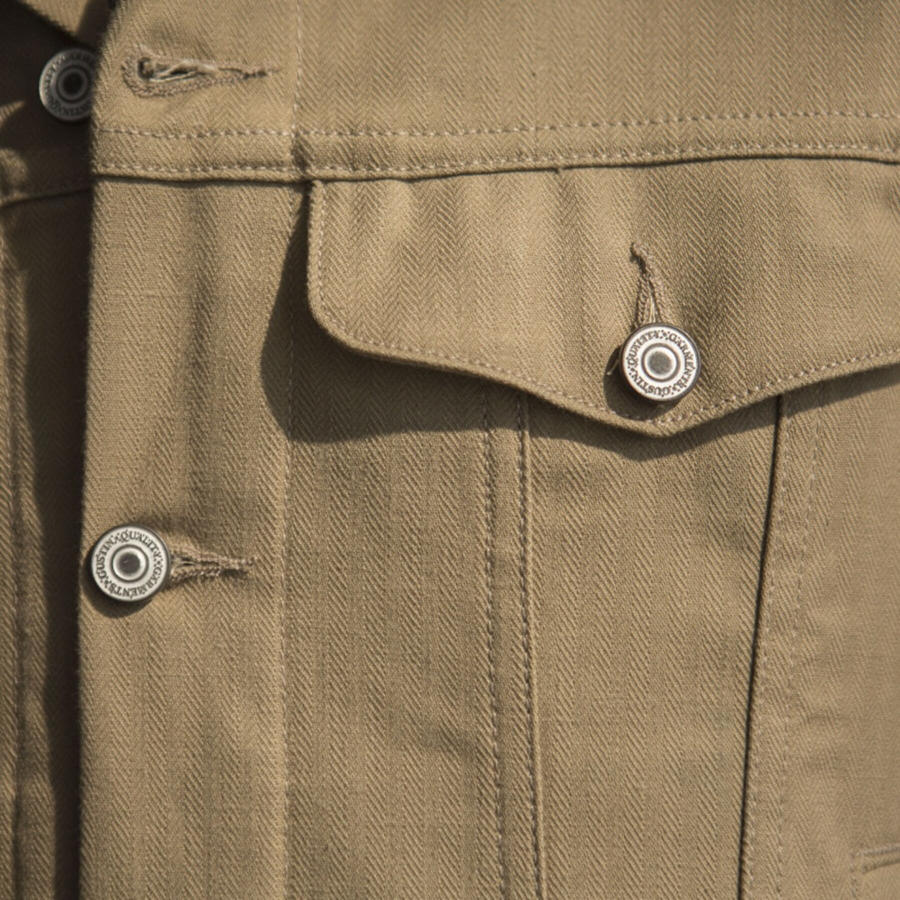 gustin japan herringbone trucker - khaki