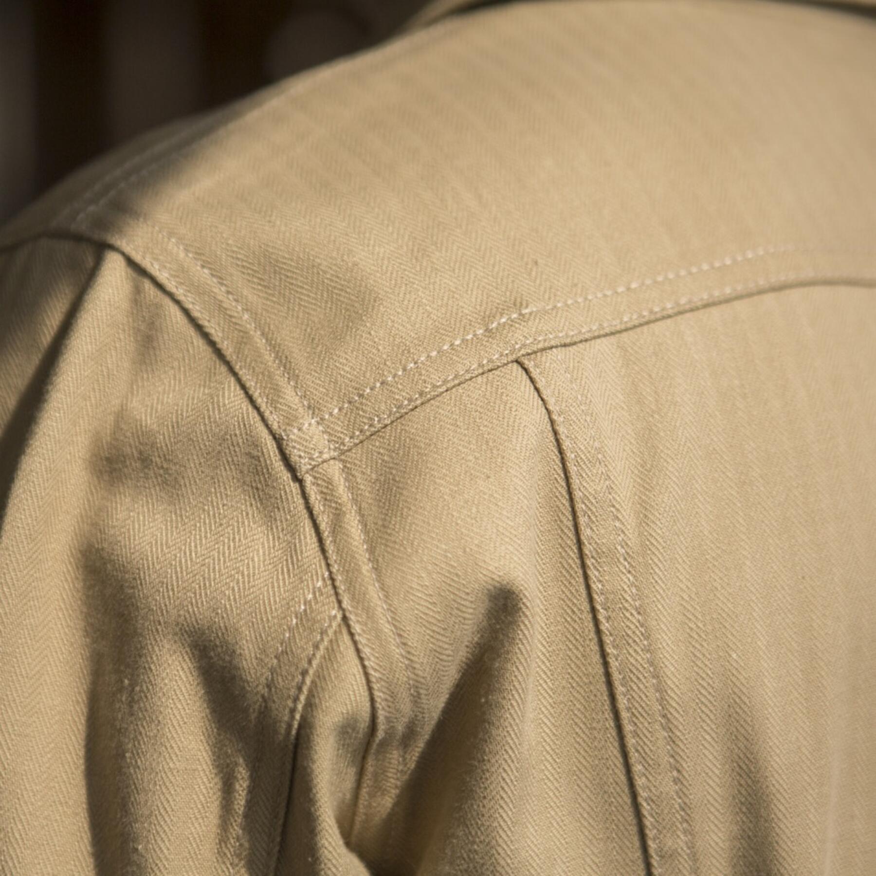 gustin japan herringbone trucker - khaki