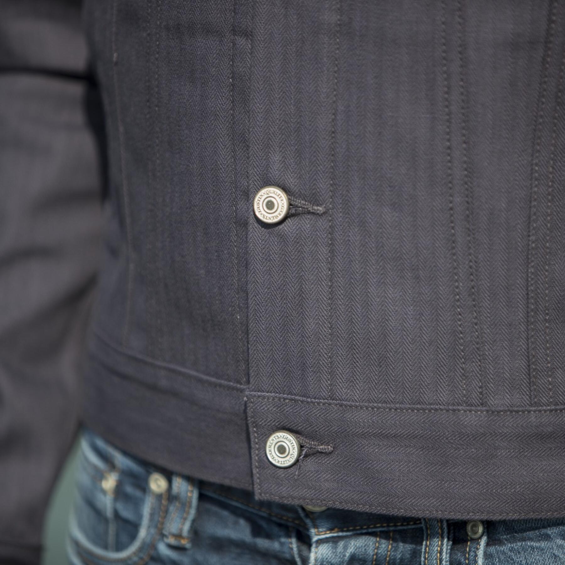gustin japan herringbone trucker - vintage navy