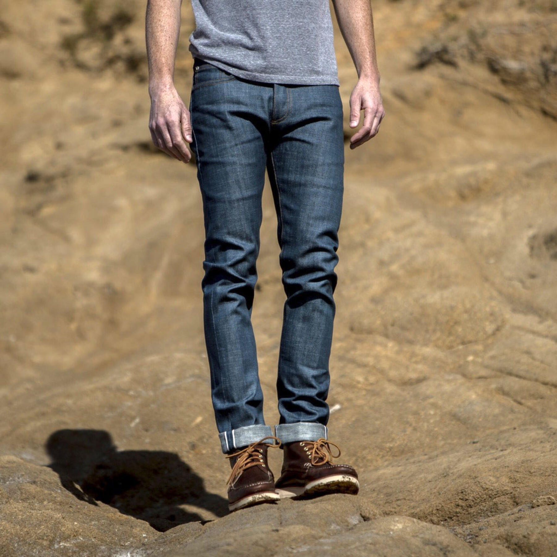 gustin #109 cerulean broken twill