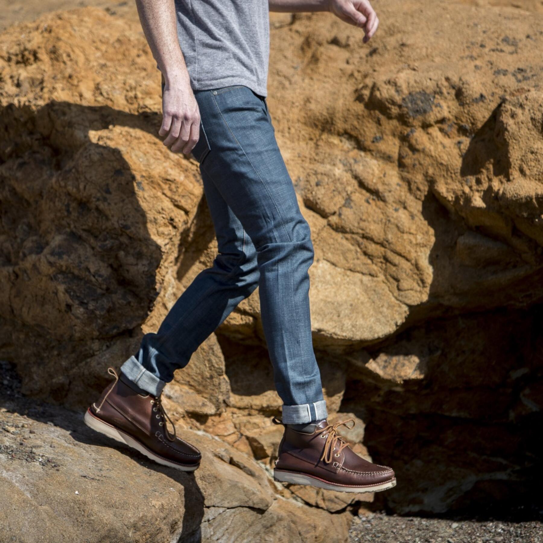 gustin #109 cerulean broken twill