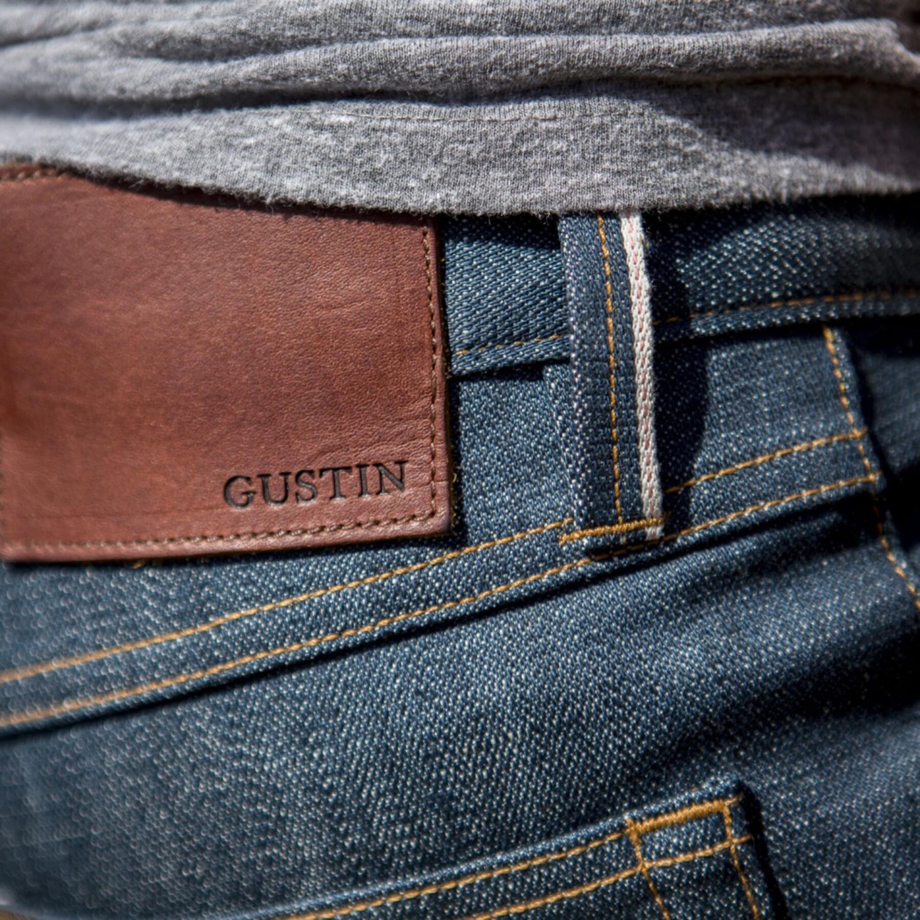 gustin #109 cerulean broken twill