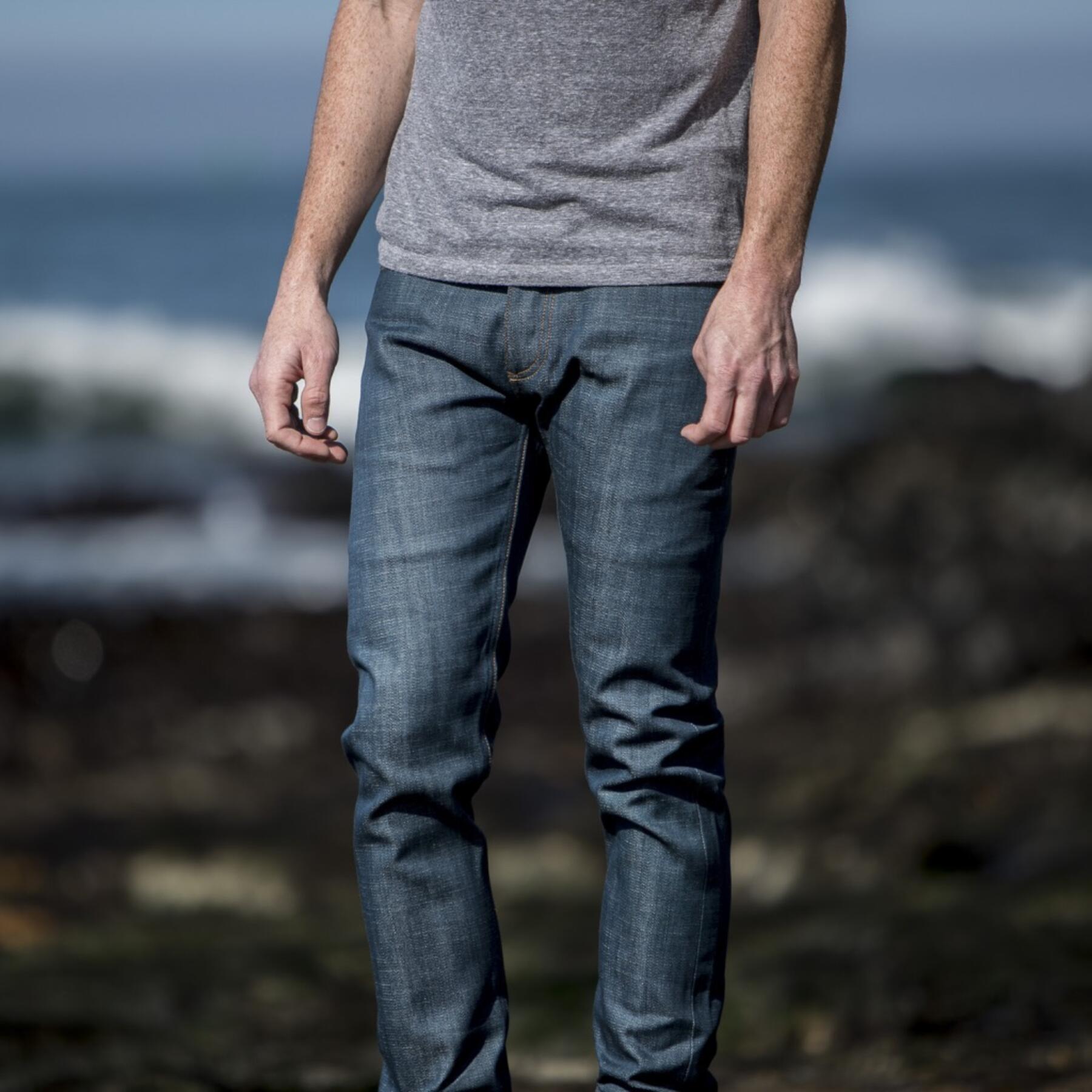 gustin #109 cerulean broken twill