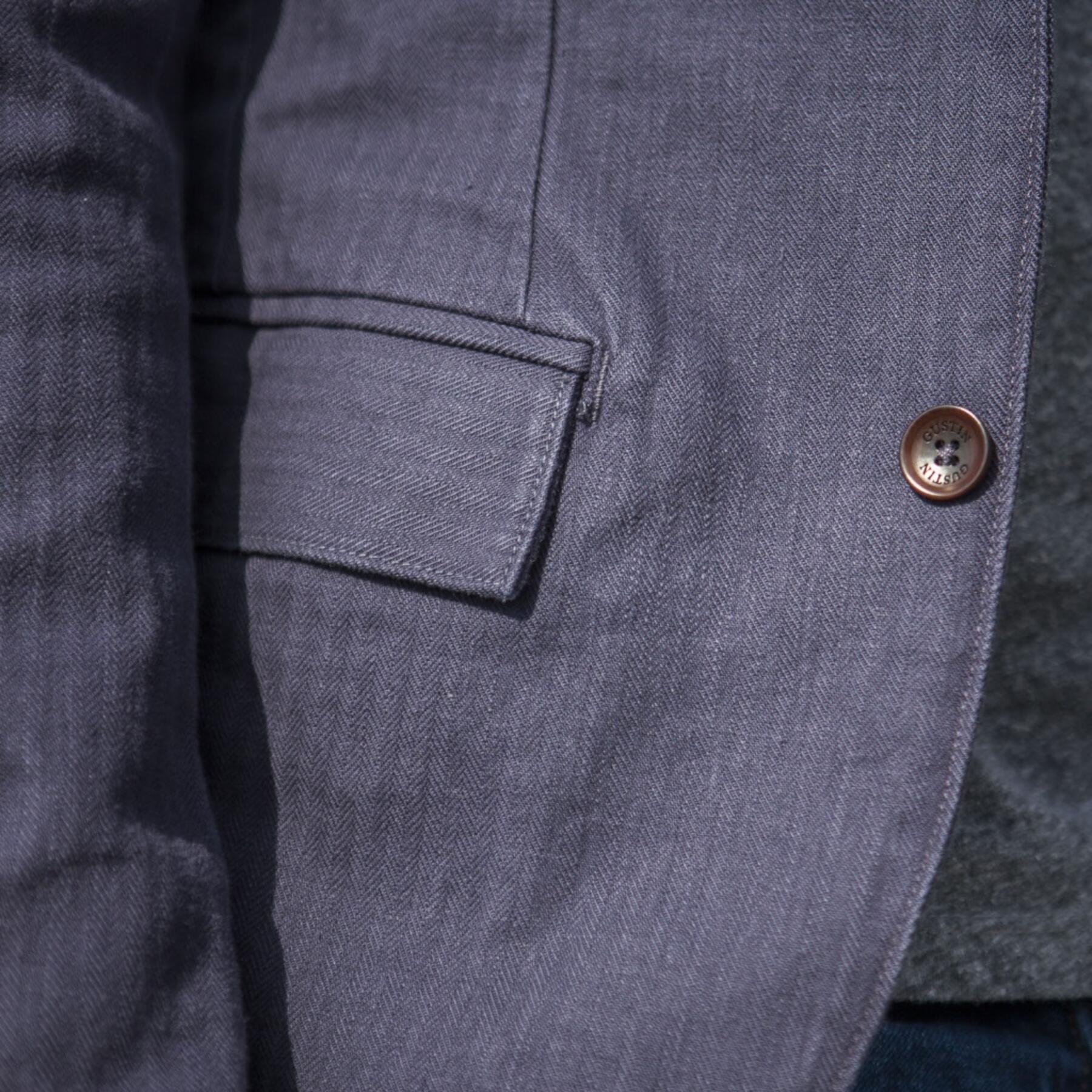 gustin blazer - vintage navy herringbone
