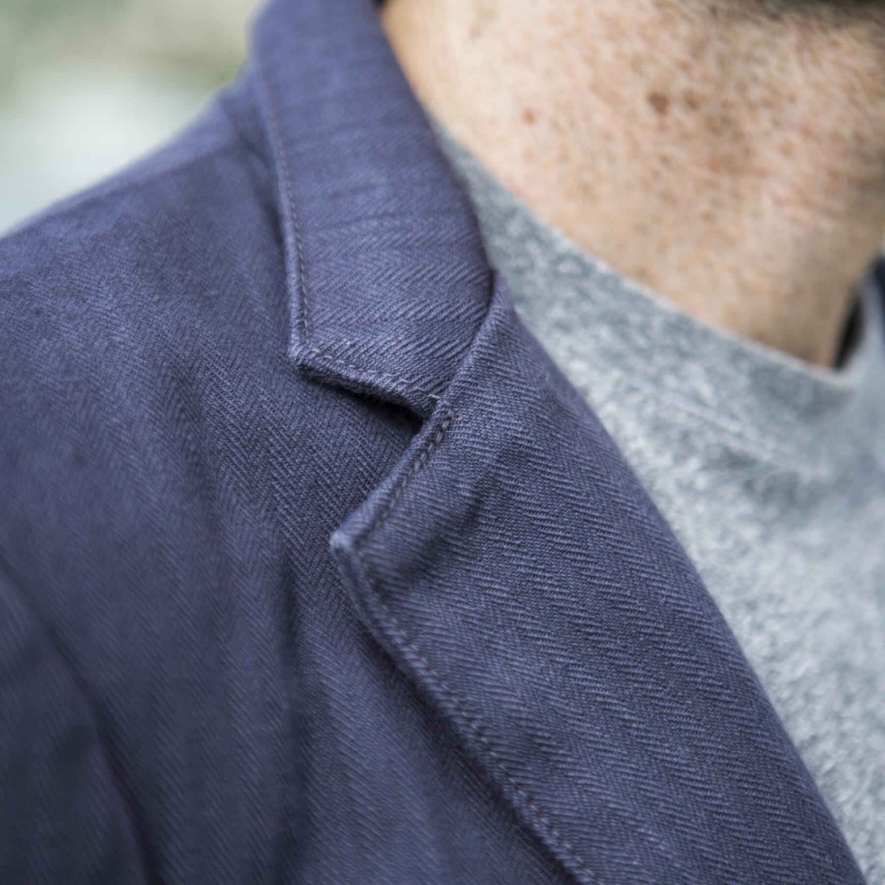 gustin blazer - vintage navy herringbone