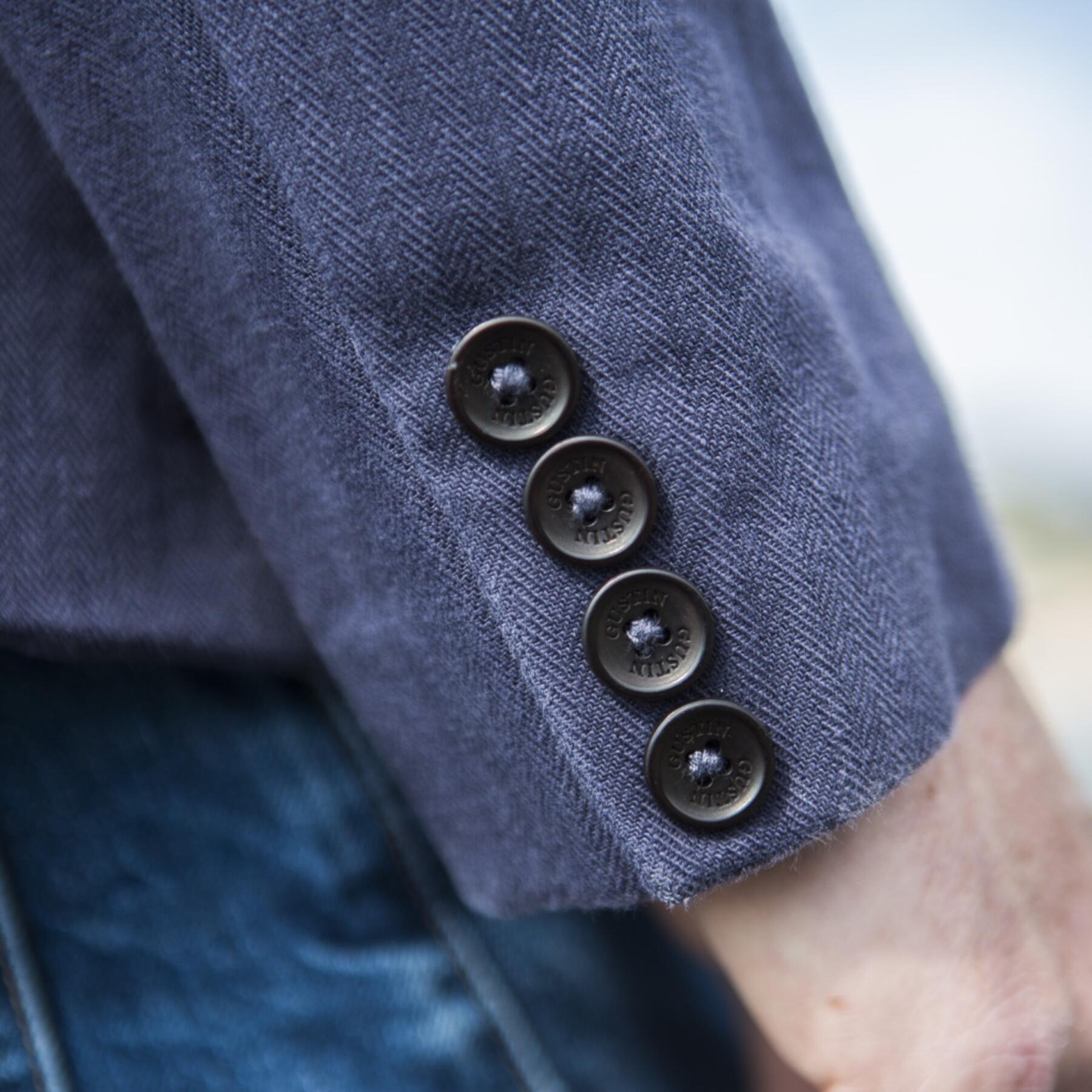 gustin blazer - vintage navy herringbone