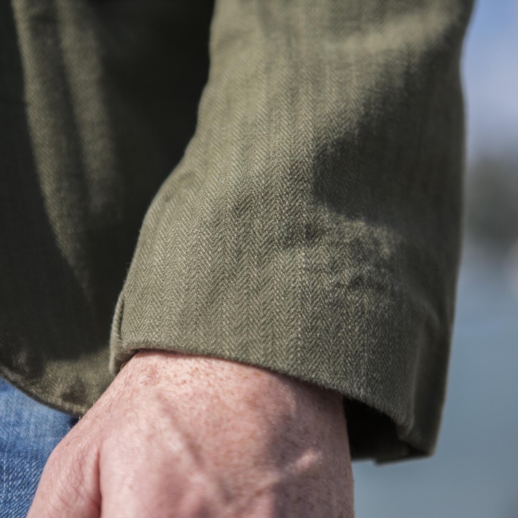gustin blazer - olive herringbone