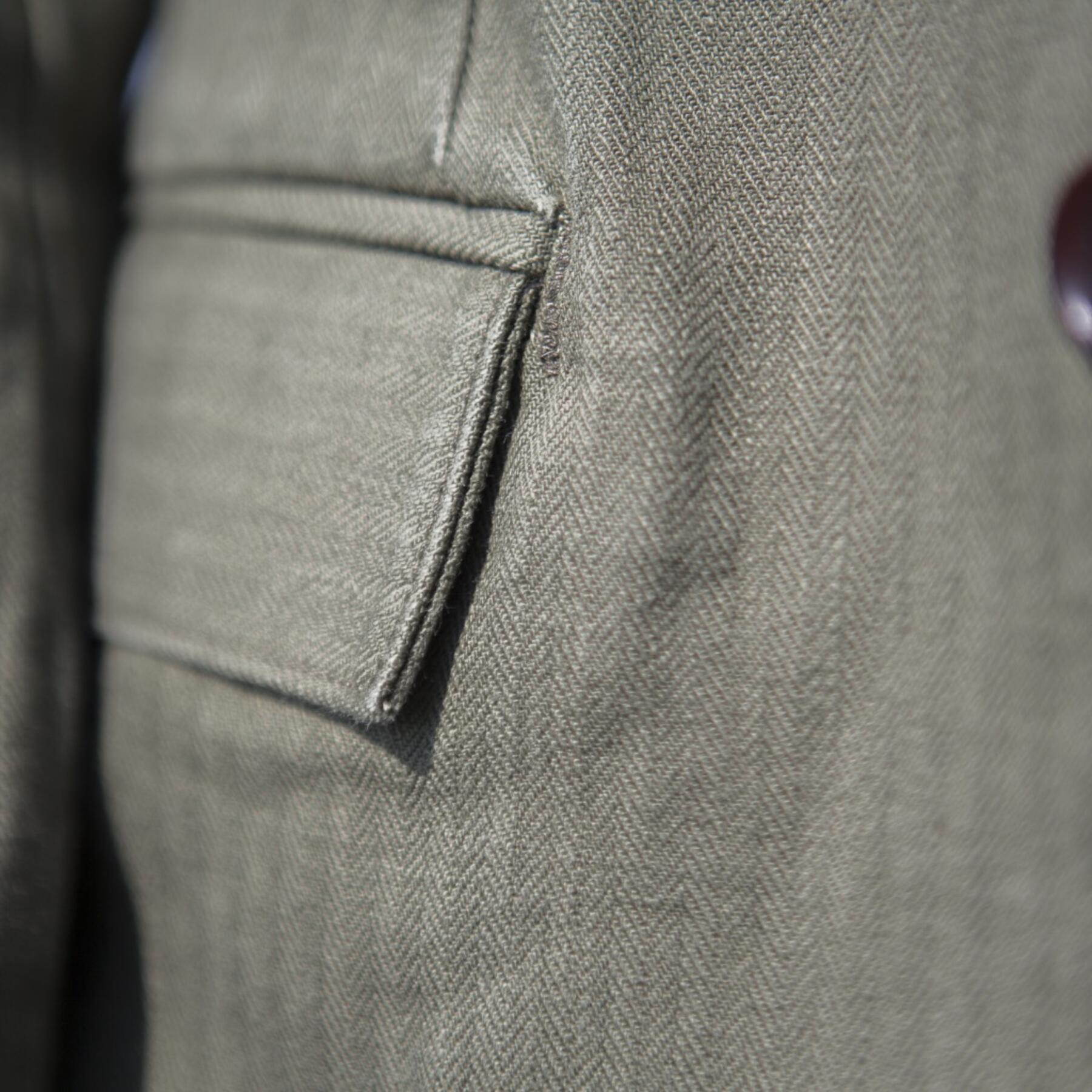 gustin blazer - olive herringbone