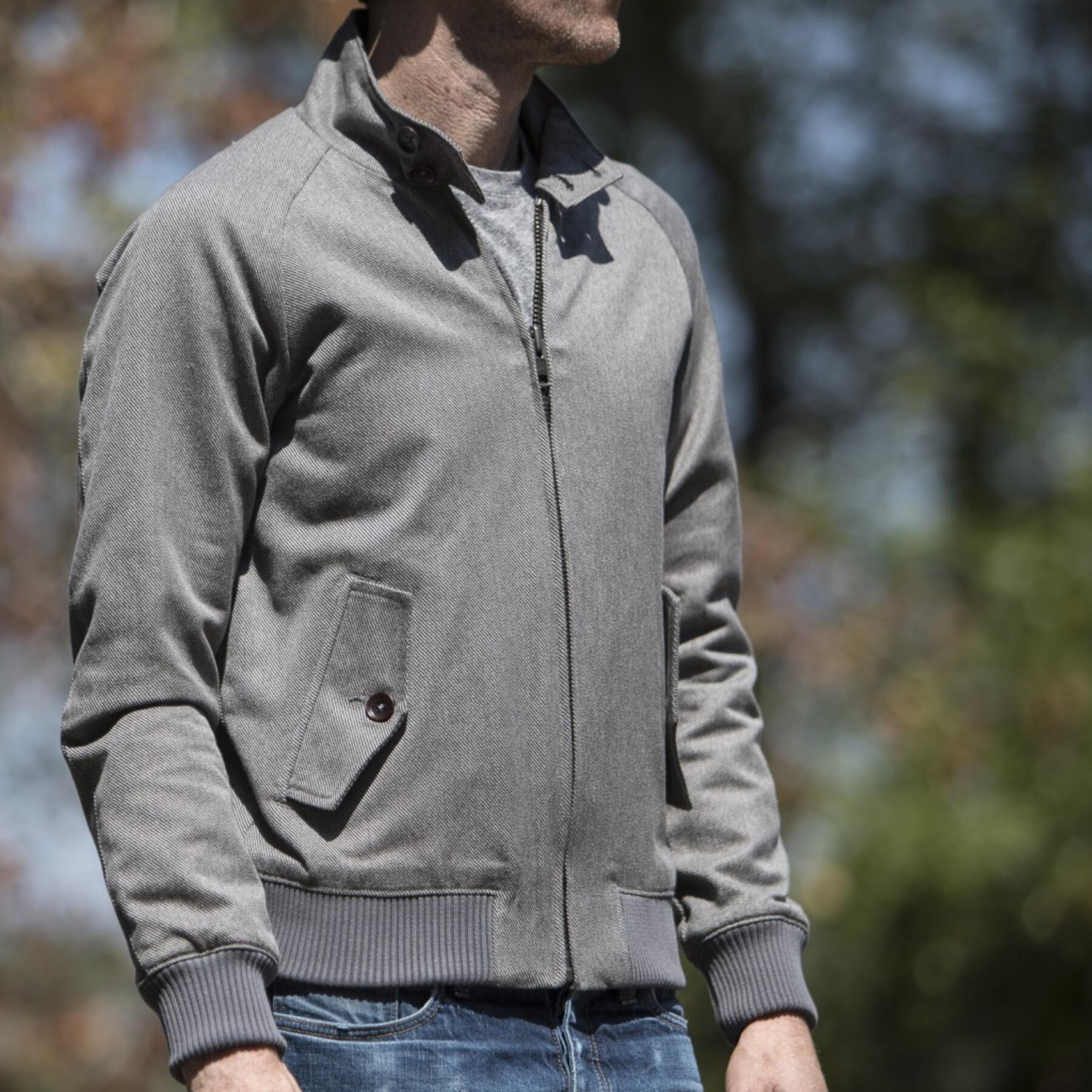 gustin harrington - grey corkscrew twill