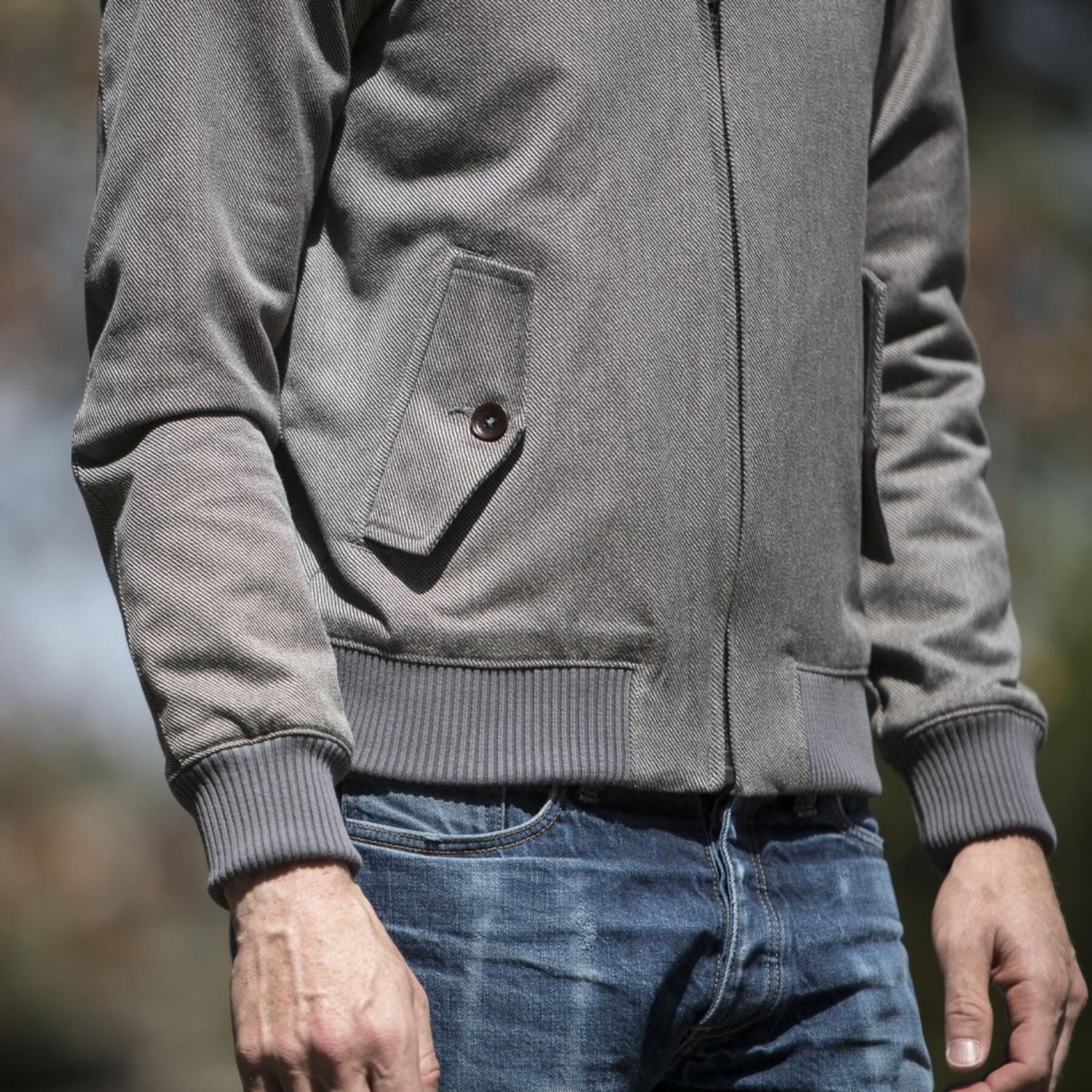 gustin harrington - grey corkscrew twill
