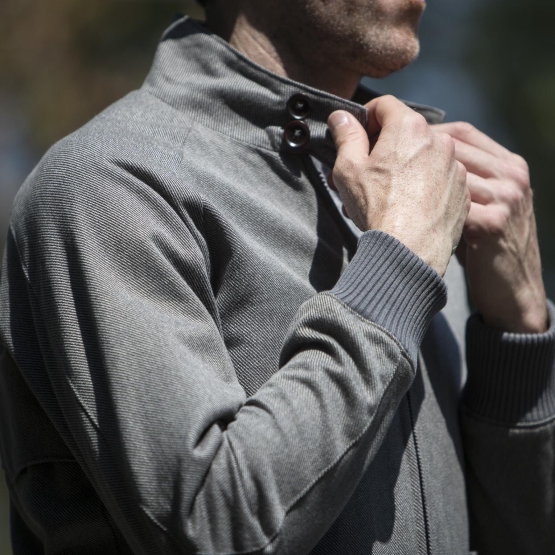 gustin harrington - grey corkscrew twill