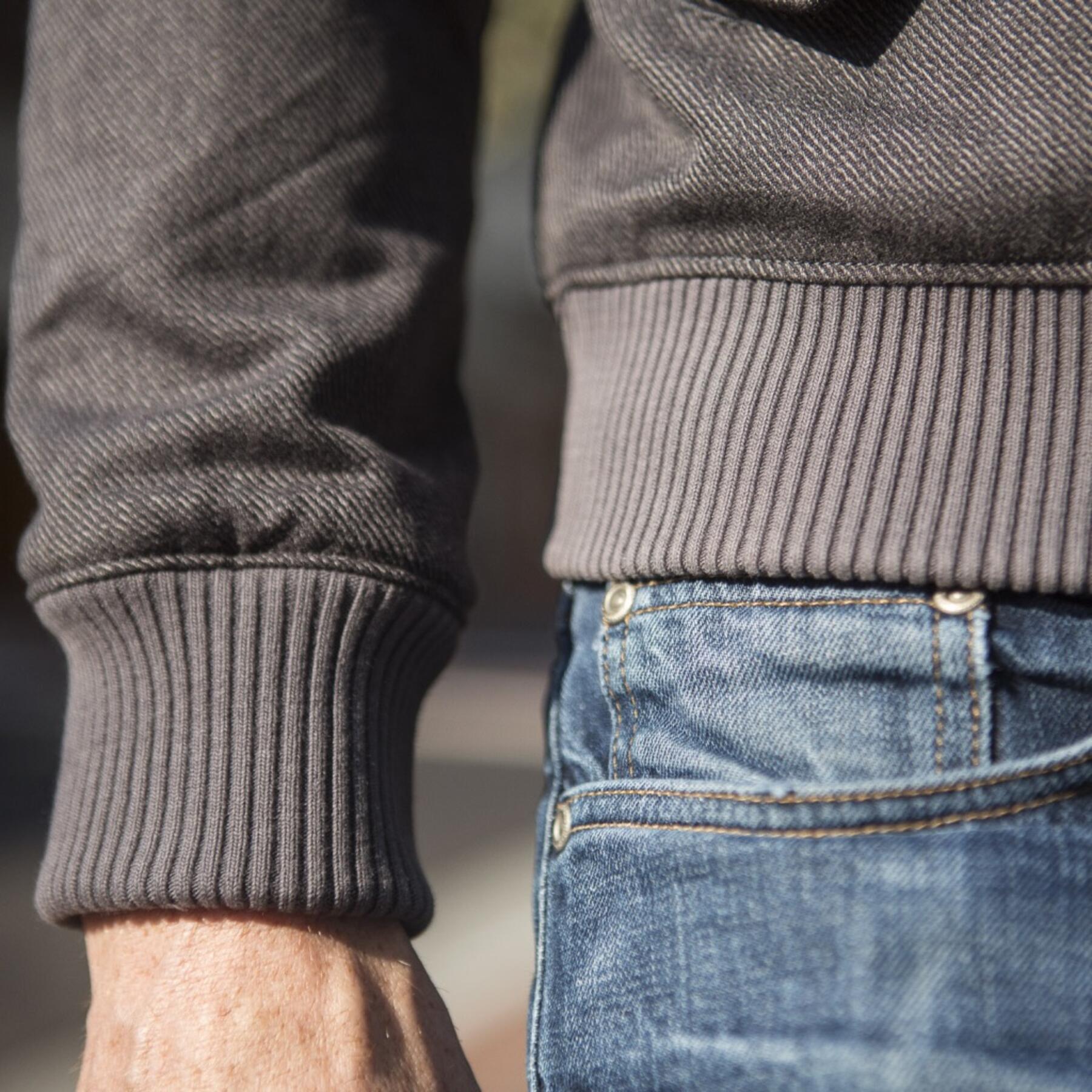 gustin harrington - grey corkscrew twill