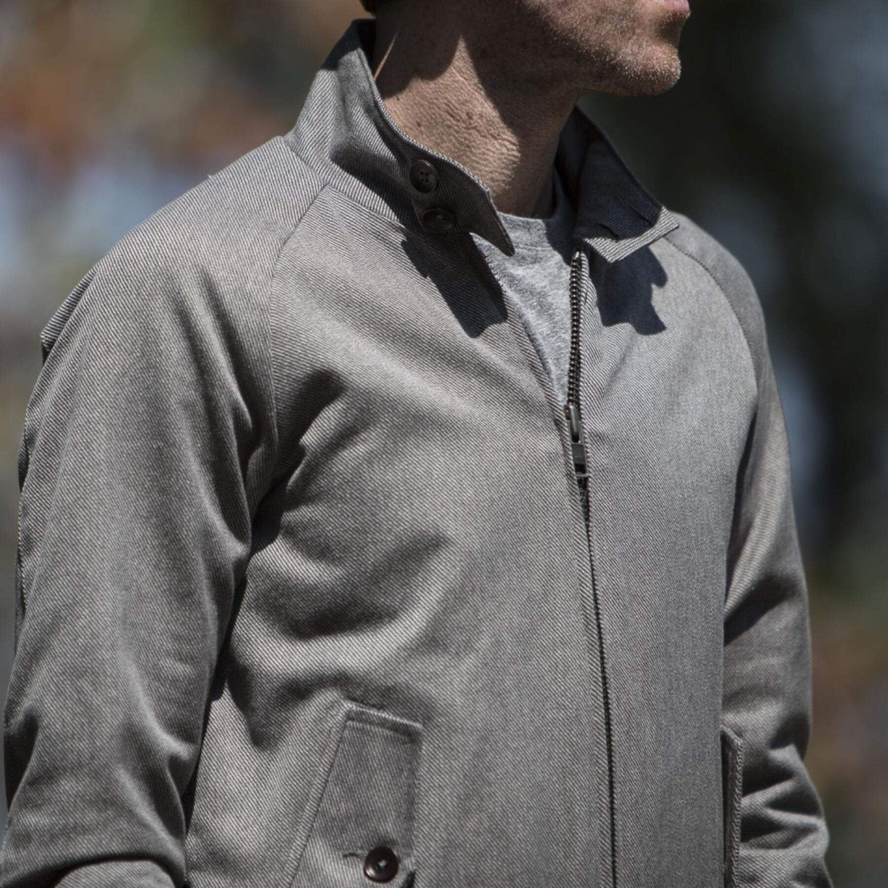 gustin harrington - grey corkscrew twill