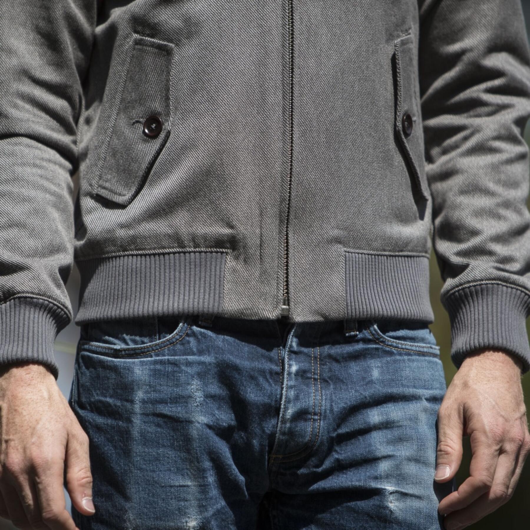 gustin harrington - grey corkscrew twill