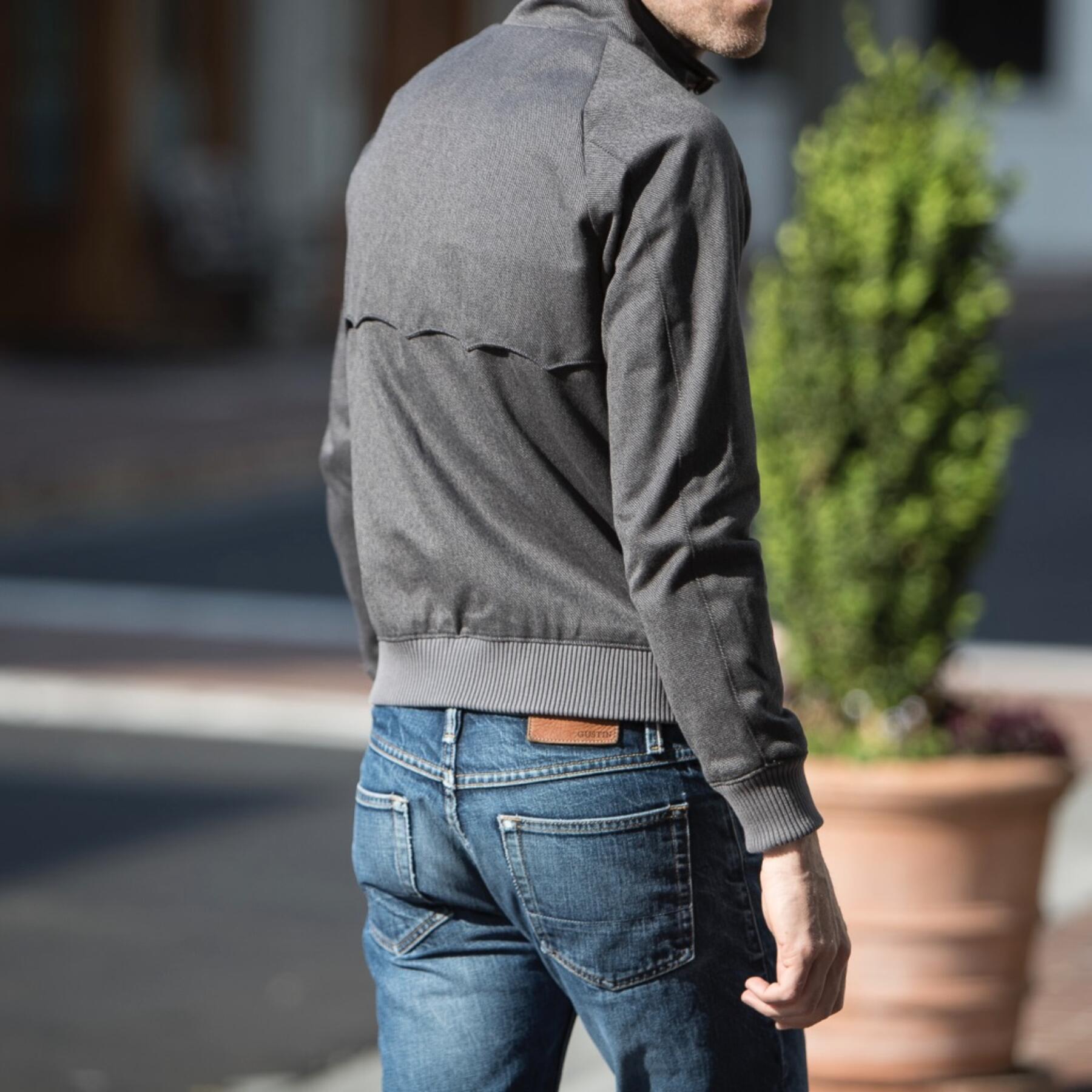 gustin harrington - charcoal corkscrew twill