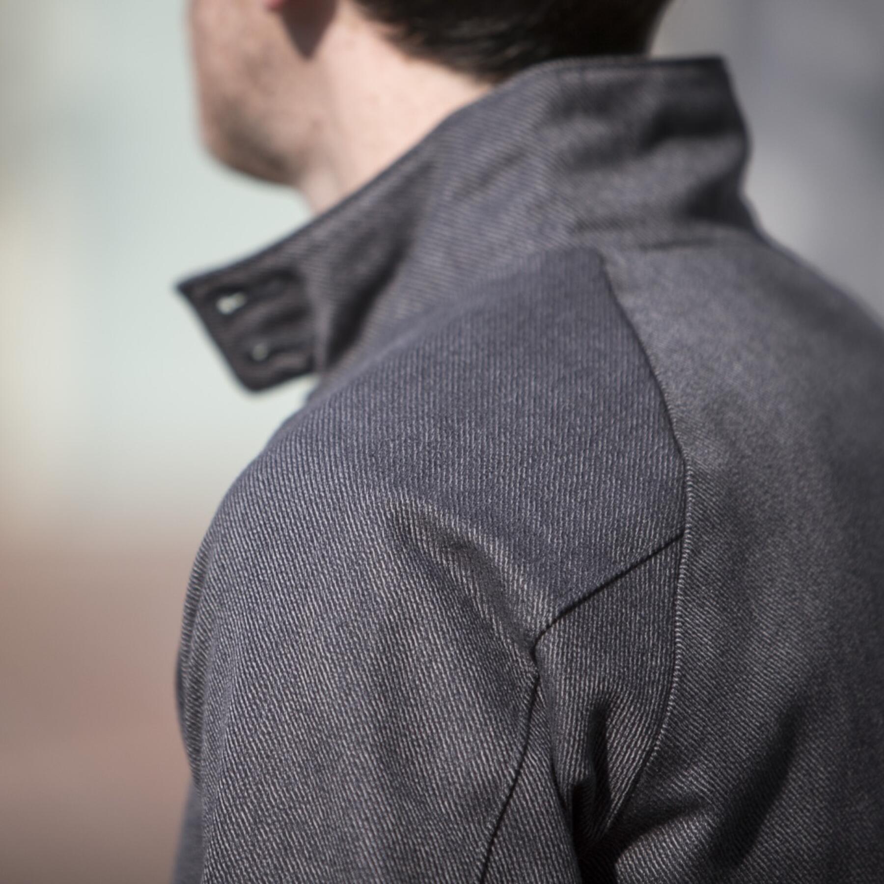 gustin harrington - charcoal corkscrew twill