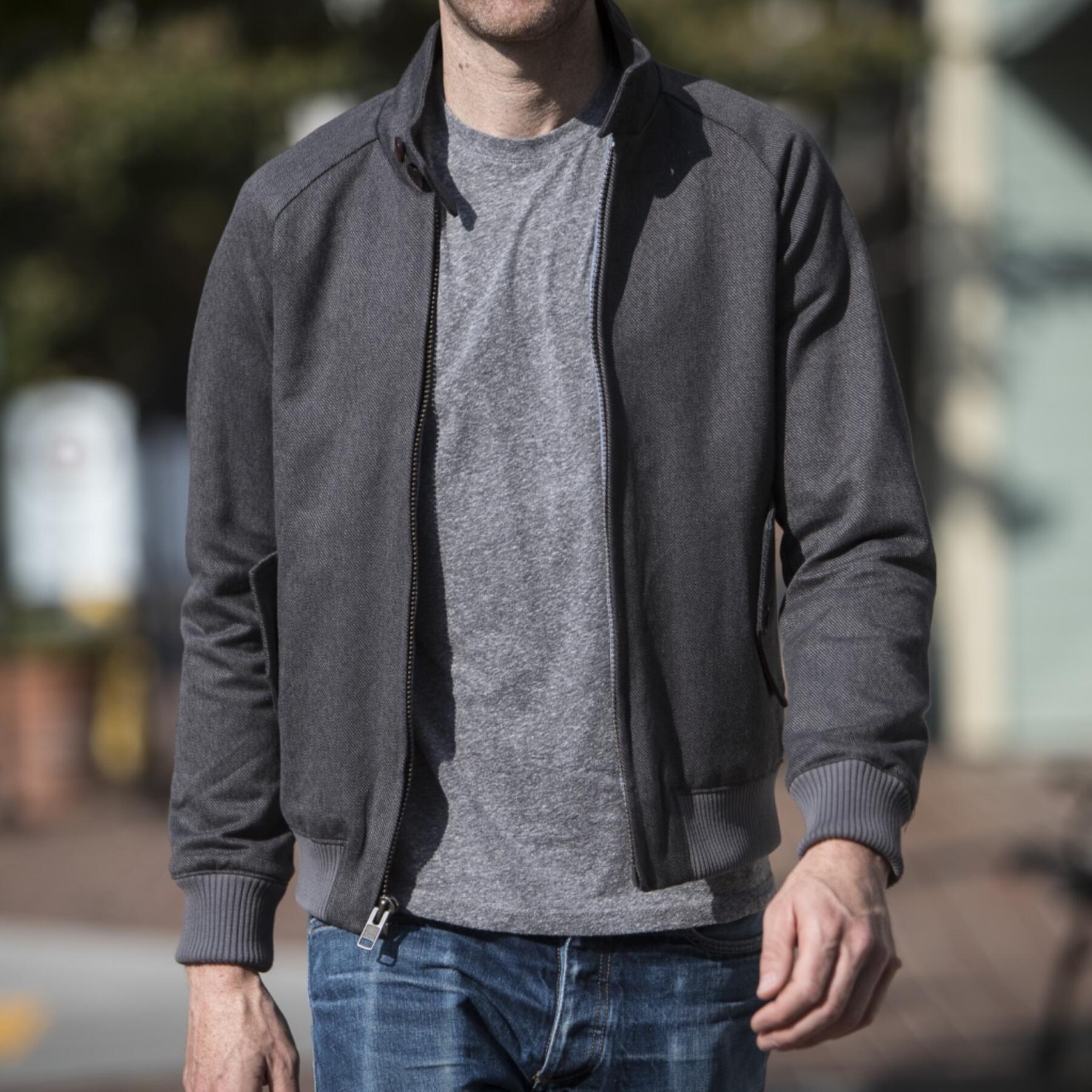 gustin harrington - charcoal corkscrew twill