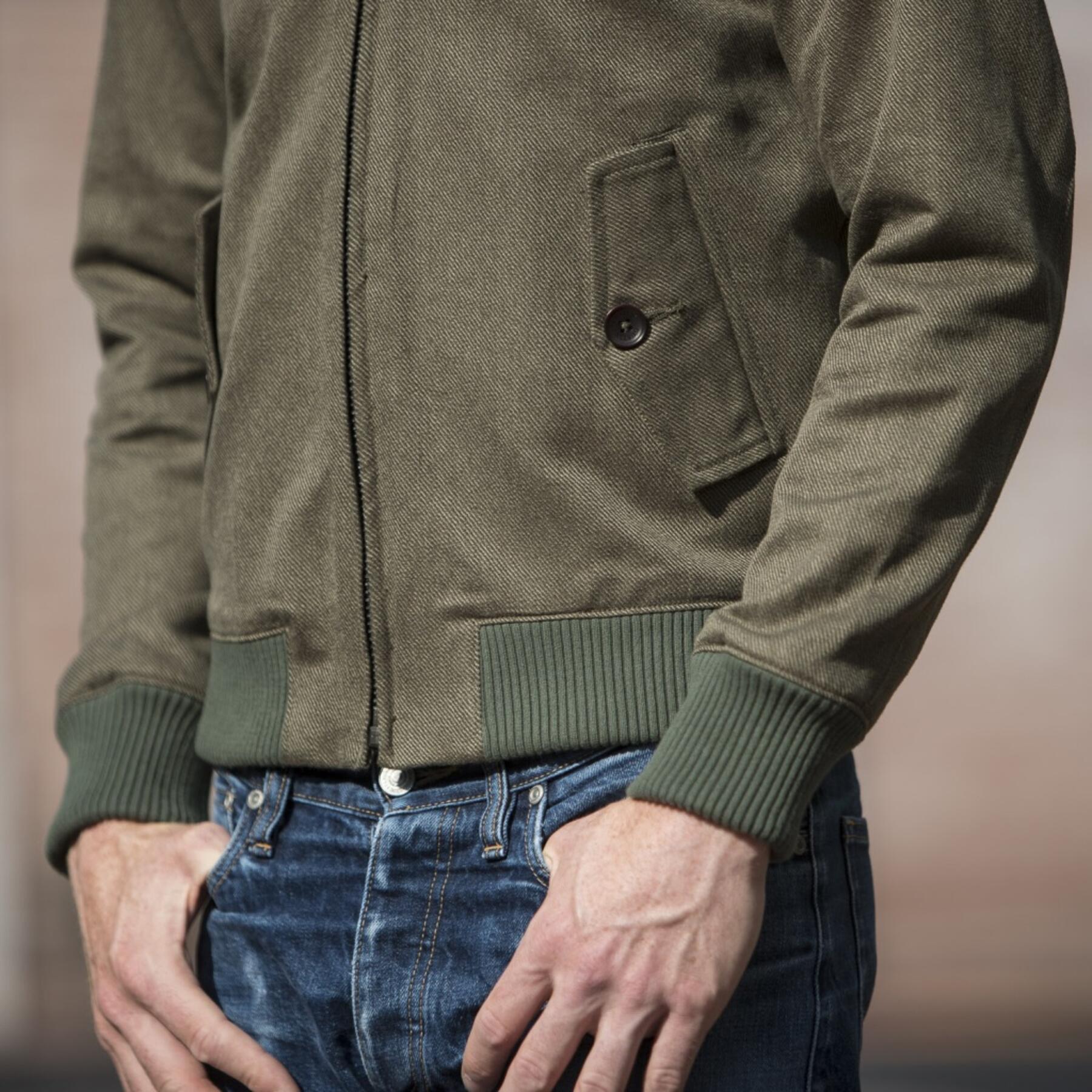 gustin harrington - olive corkscrew twill