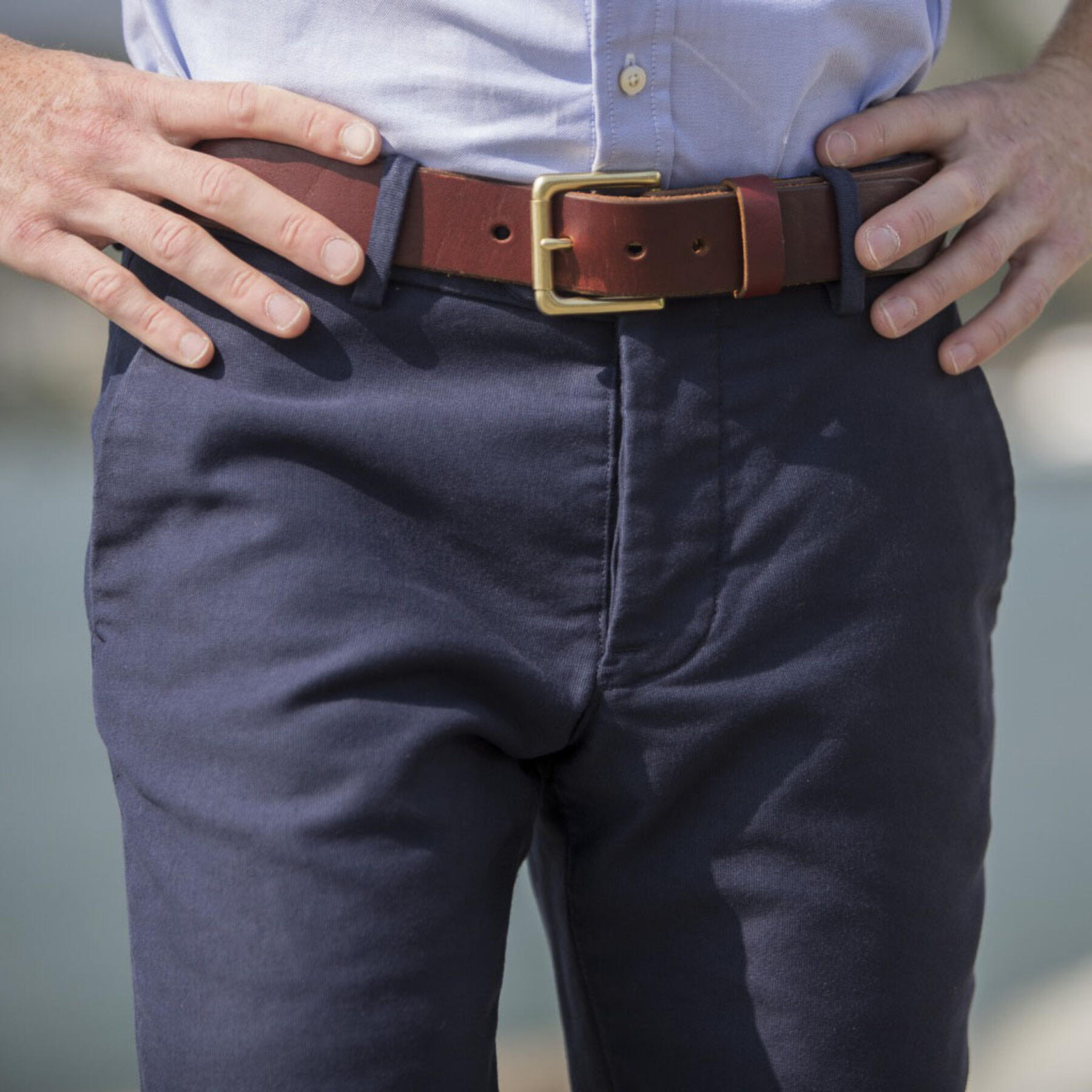 gustin #145 navy military corduroy chinos