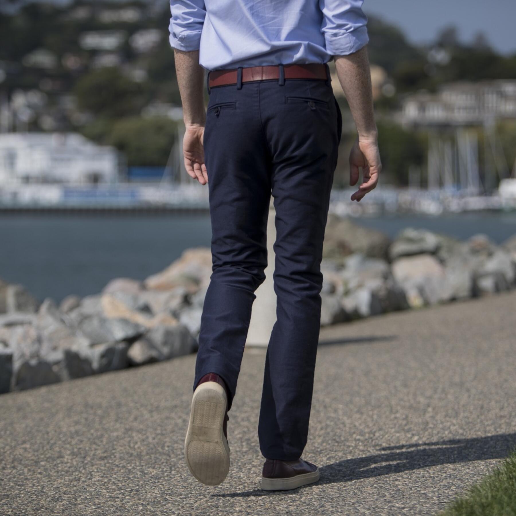 gustin #145 navy military corduroy chinos
