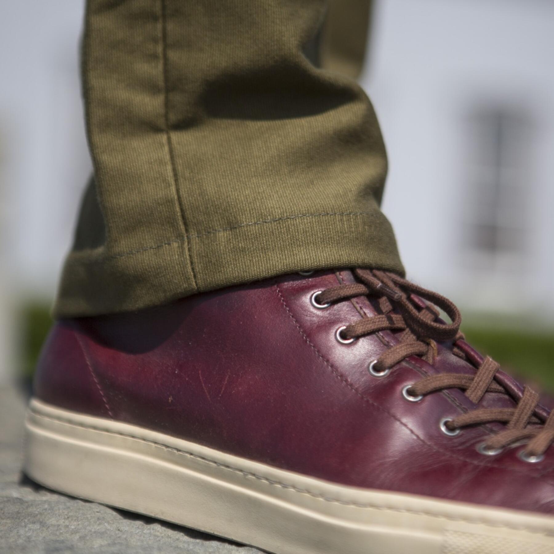 gustin #146 olive military corduroy chinos