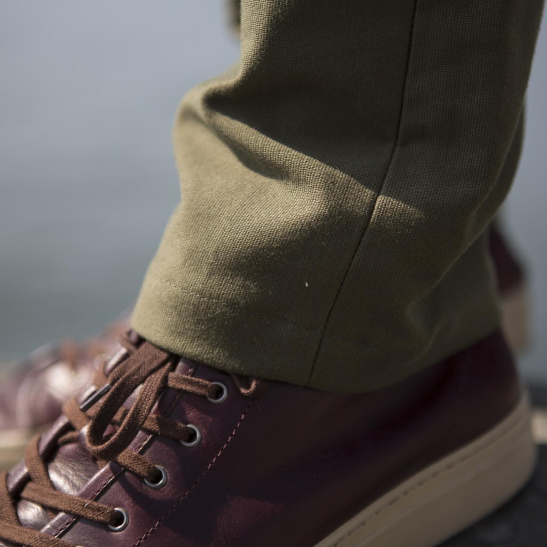gustin #146 olive military corduroy chinos