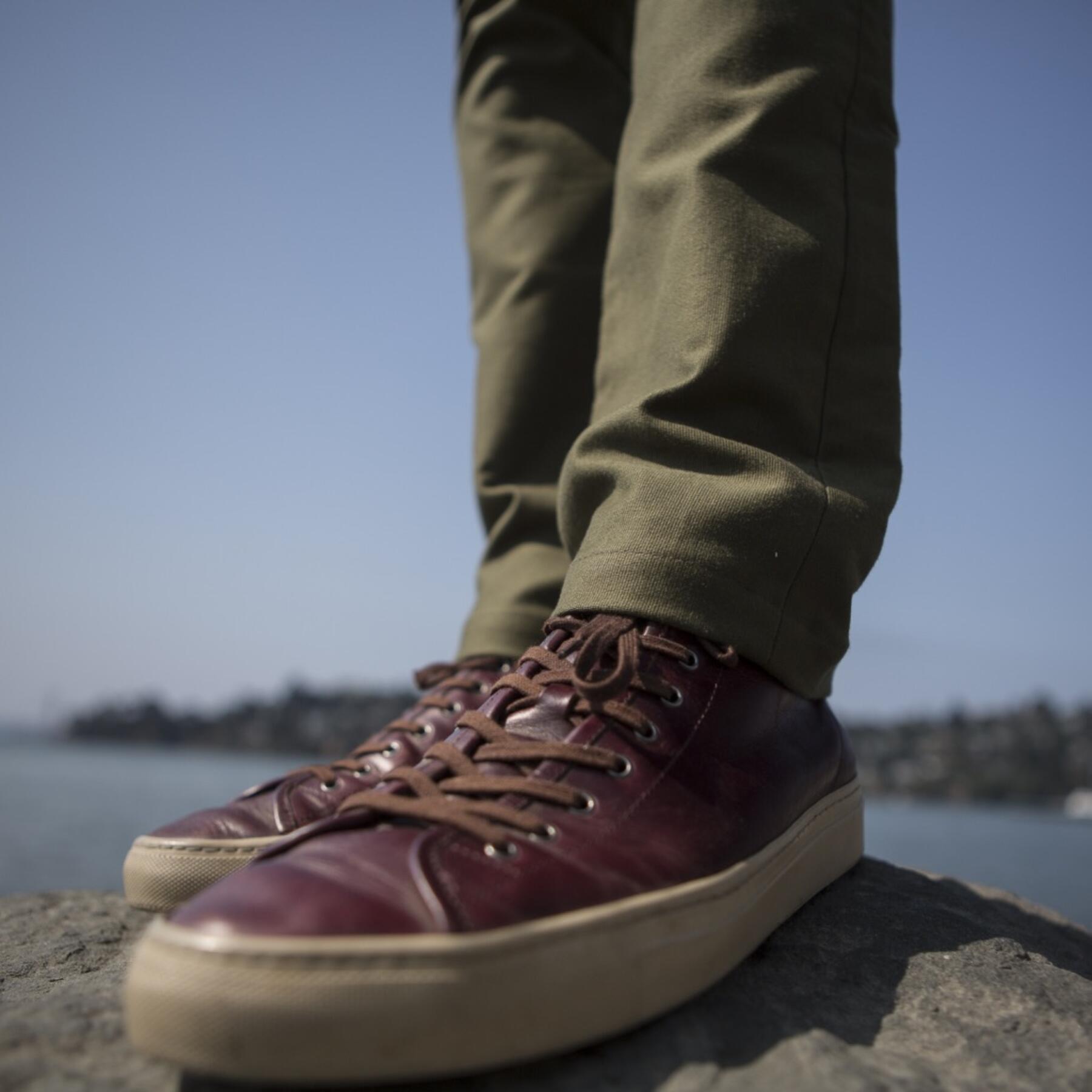 gustin #146 olive military corduroy chinos