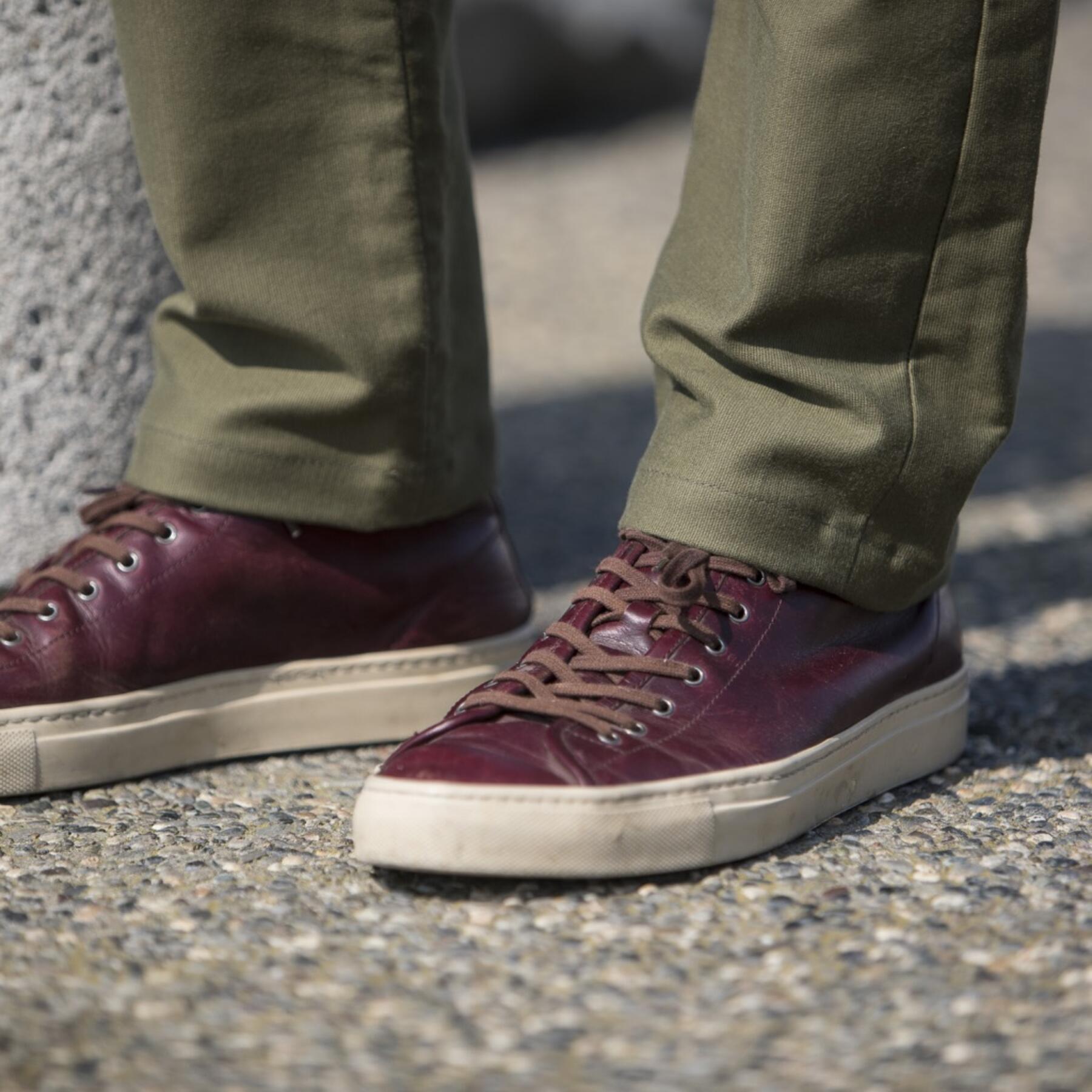gustin #146 olive military corduroy chinos