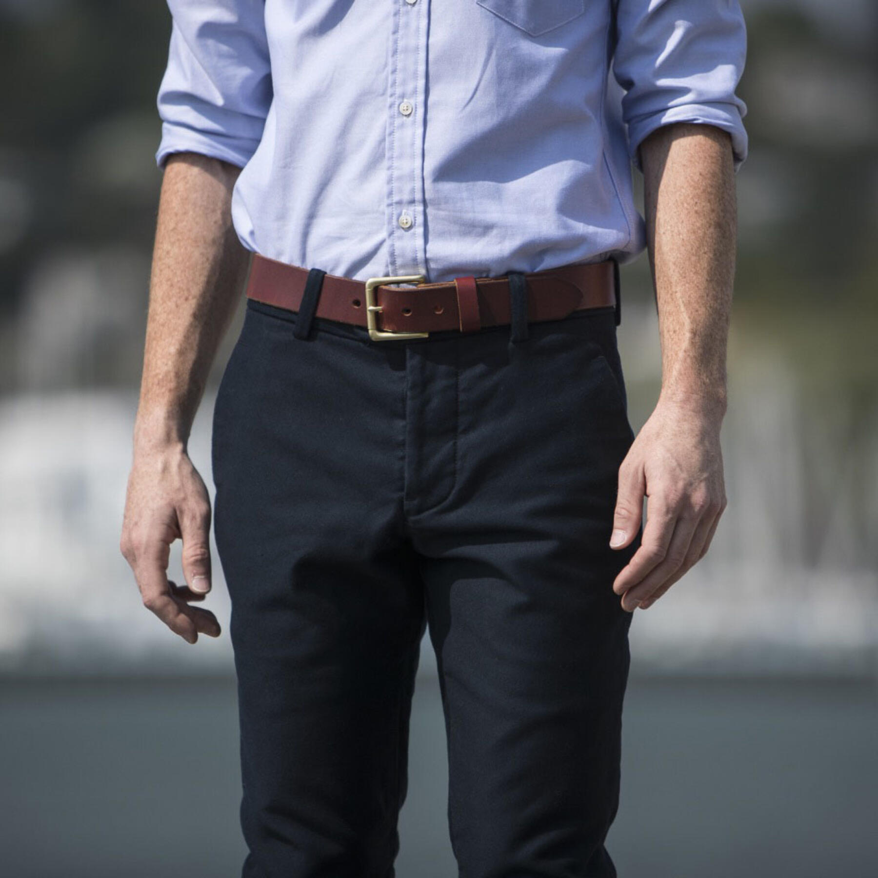 gustin #147 midnight military corduroy chinos