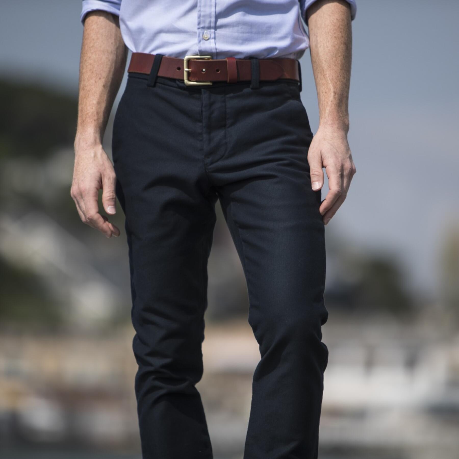 gustin #147 midnight military corduroy chinos