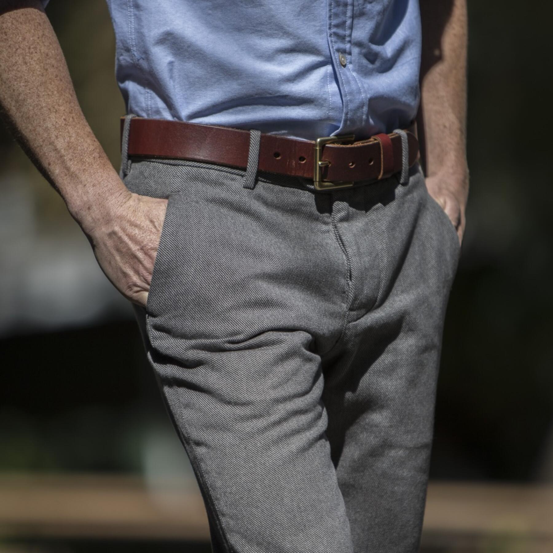 gustin #149 grey corkscrew twill chinos