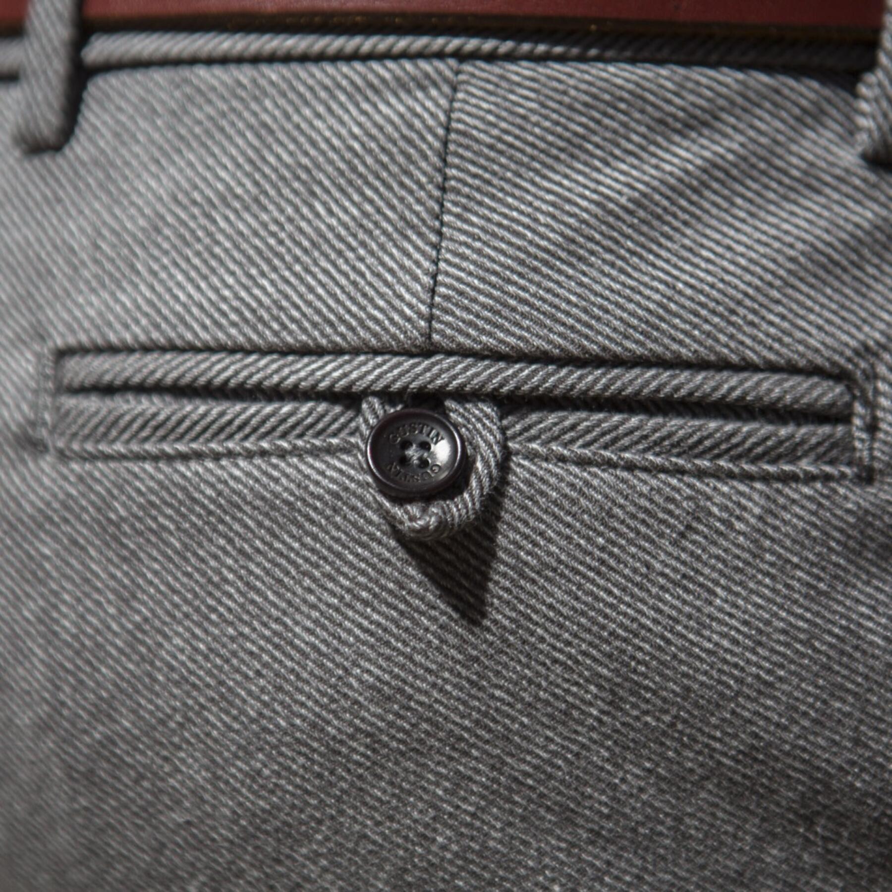 gustin #149 grey corkscrew twill chinos