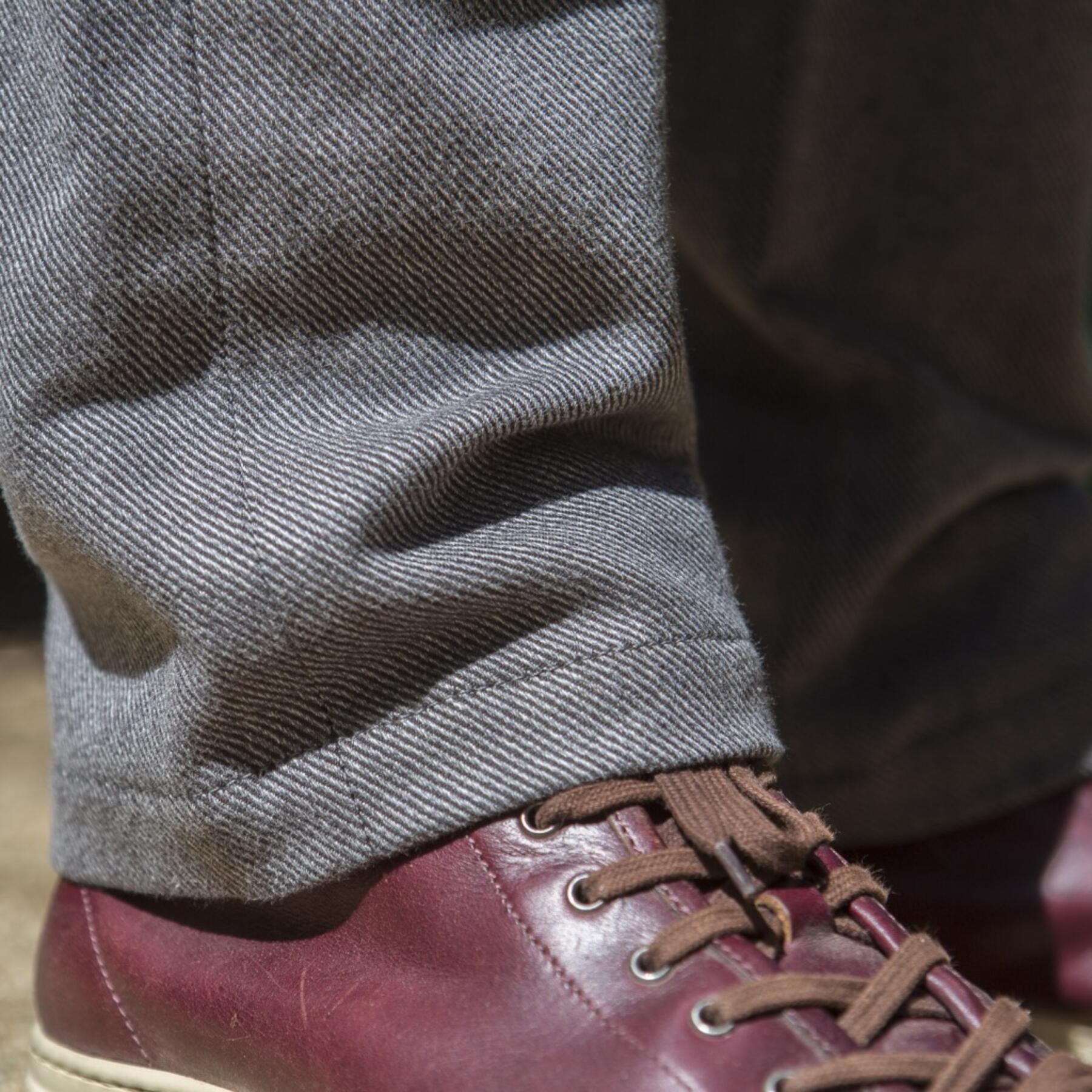 gustin #149 grey corkscrew twill chinos