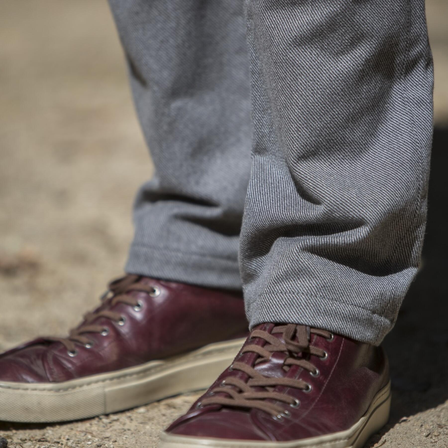 gustin #149 grey corkscrew twill chinos