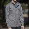 gustin field jacket - grey corkscrew twill