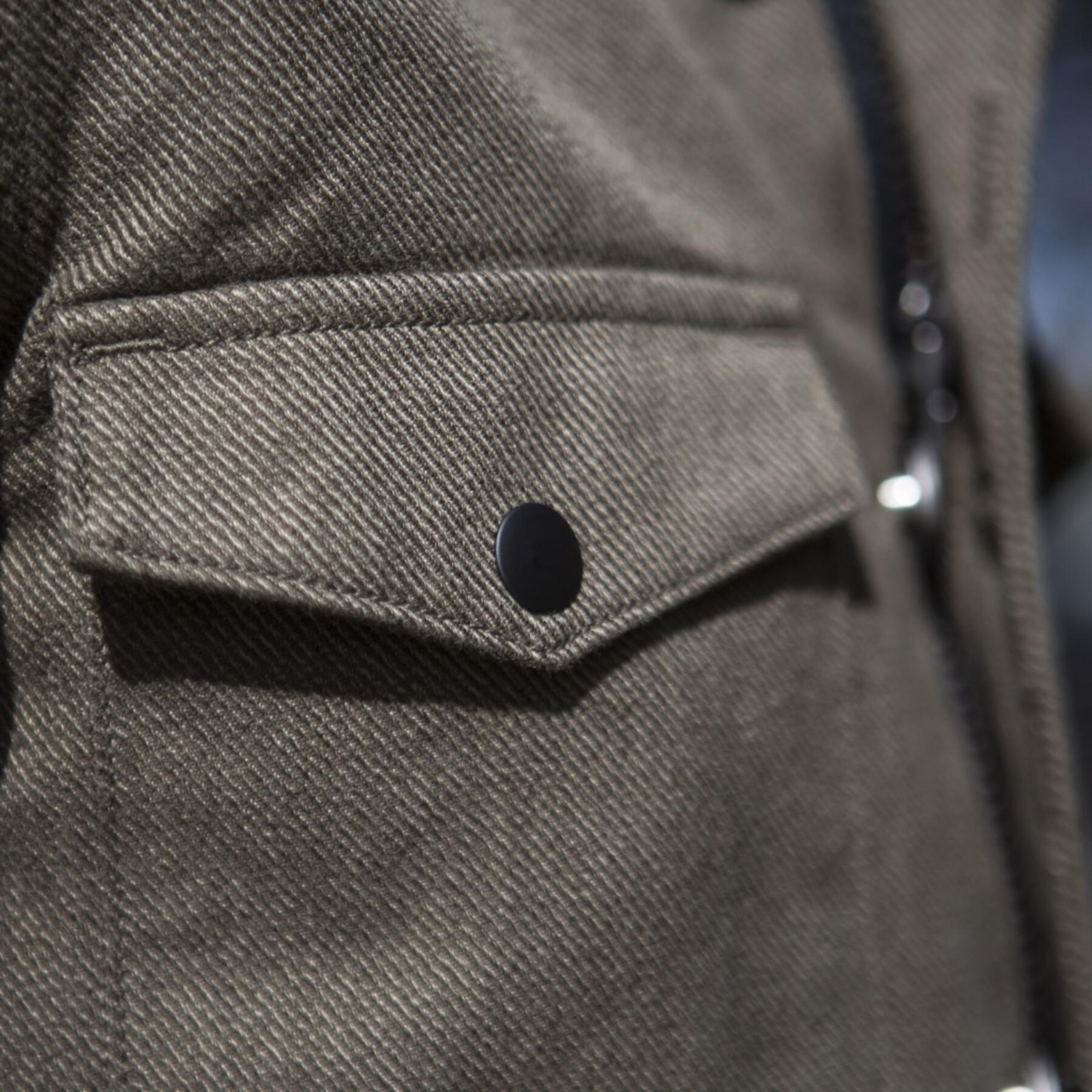 gustin field jacket - olive corkscrew twill