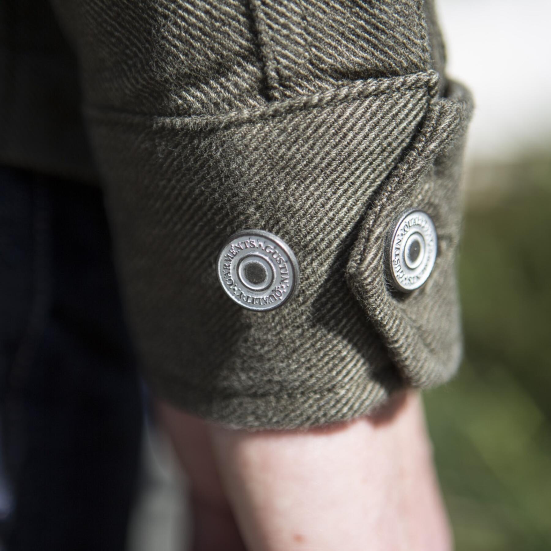 gustin field jacket - olive corkscrew twill