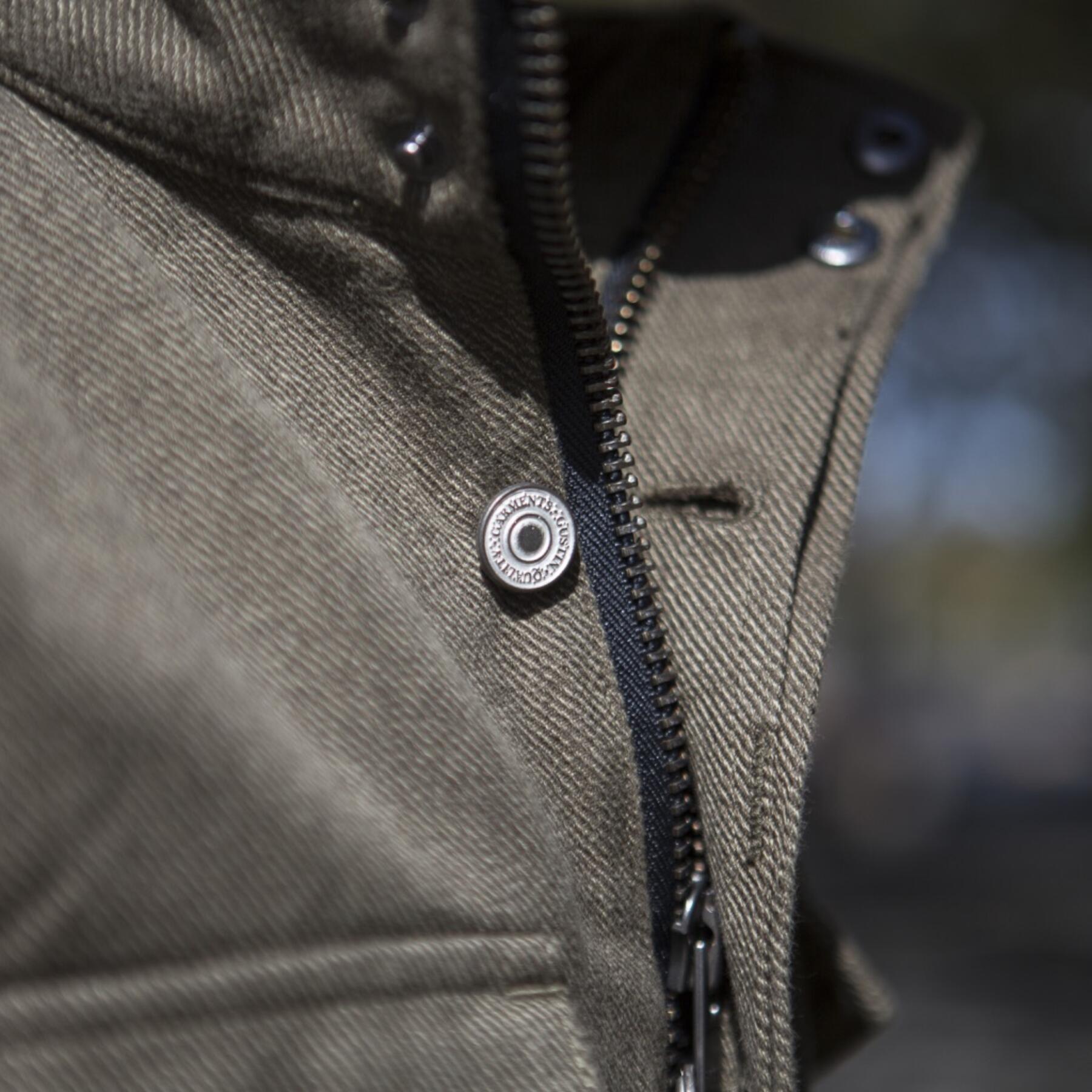 gustin field jacket - olive corkscrew twill