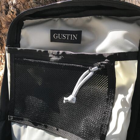 gustin commuter backpack - waxed field tan canvas