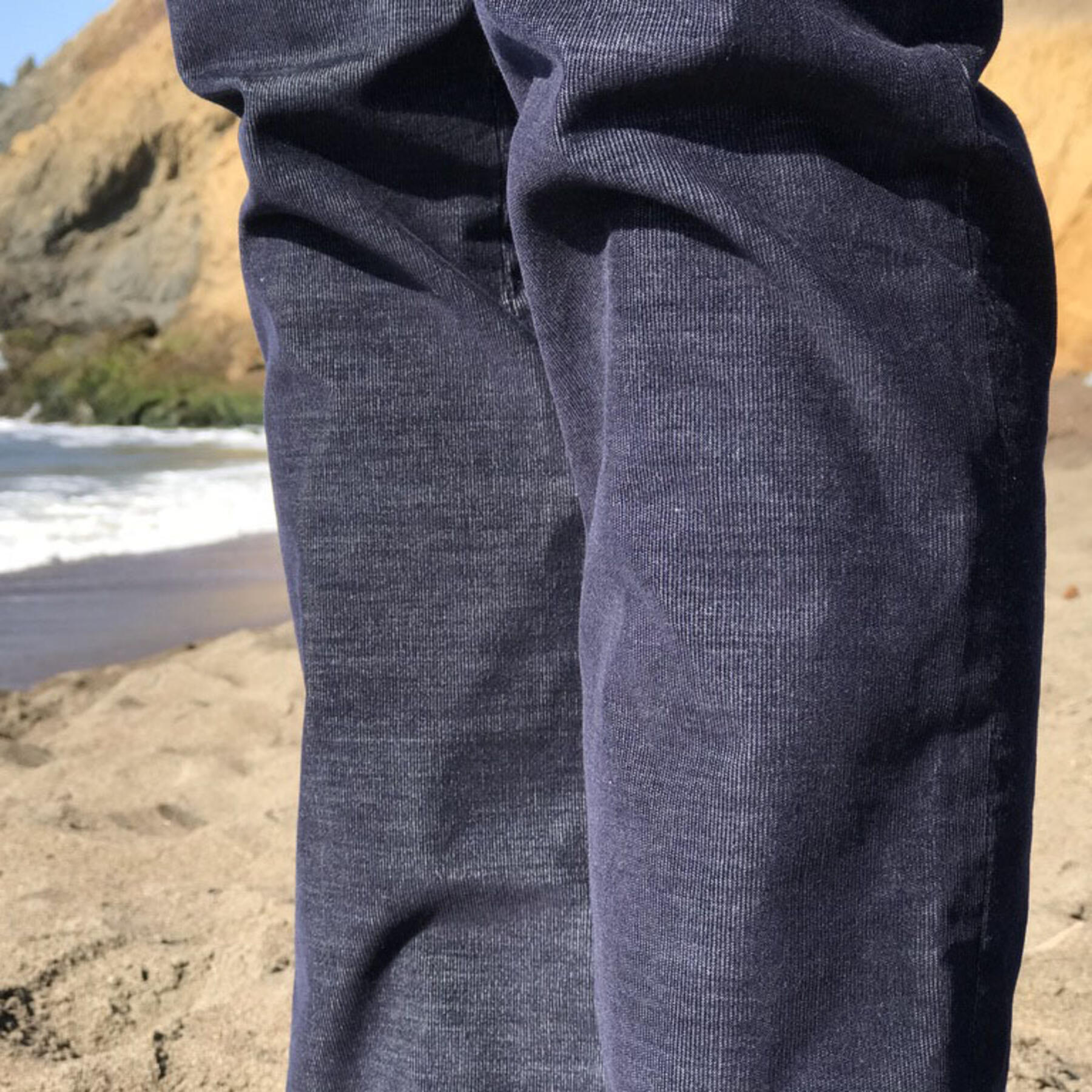 gustin #152 navy stretch corduroy chinos