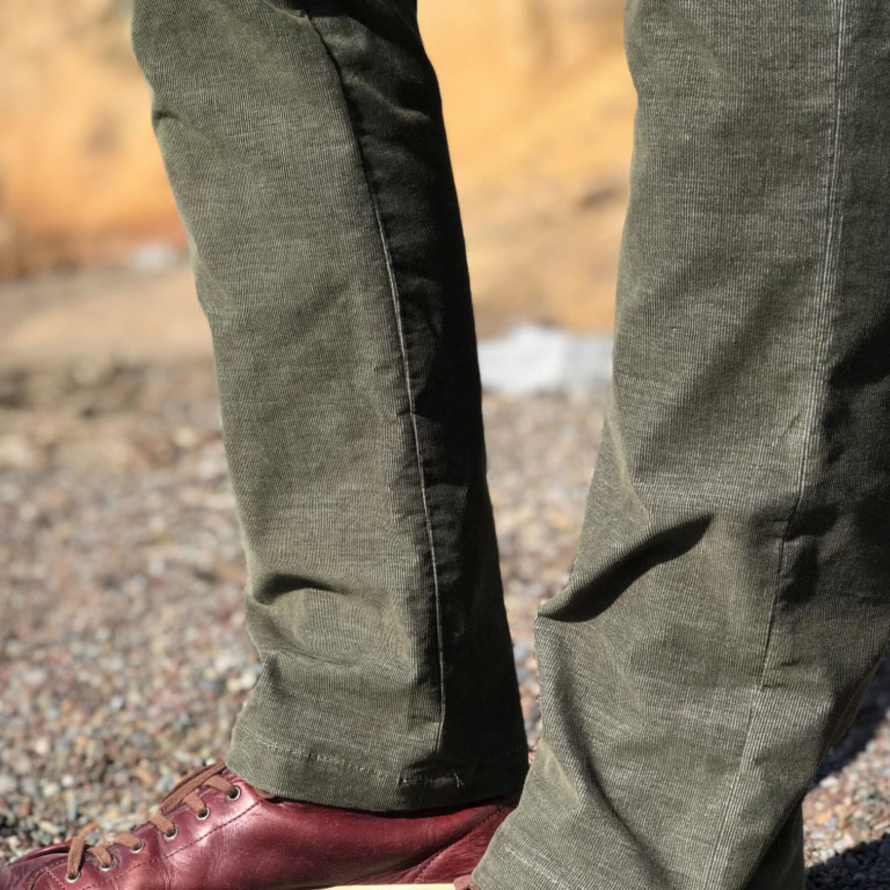 gustin #153 olive stretch corduroy chinos