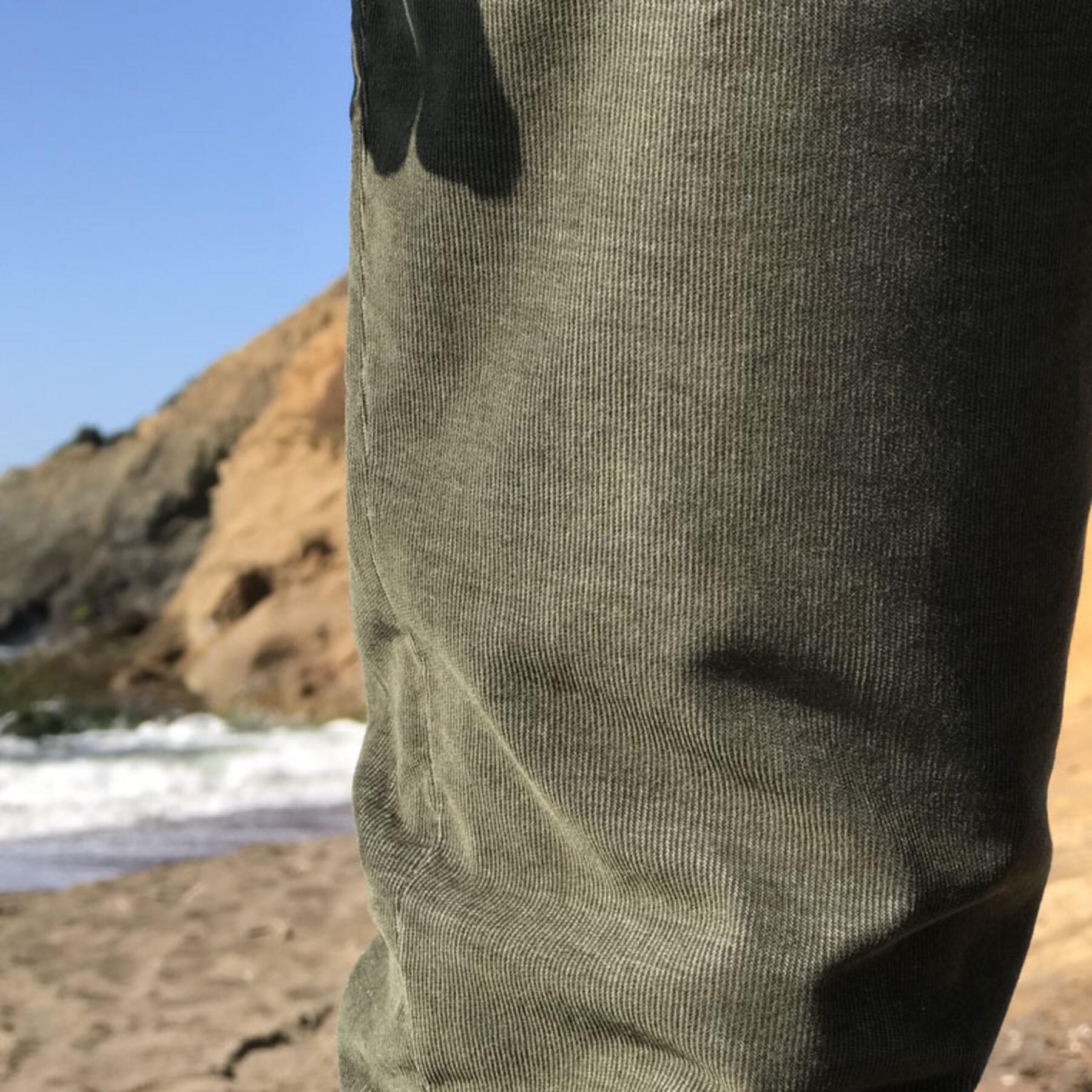 gustin #153 olive stretch corduroy chinos
