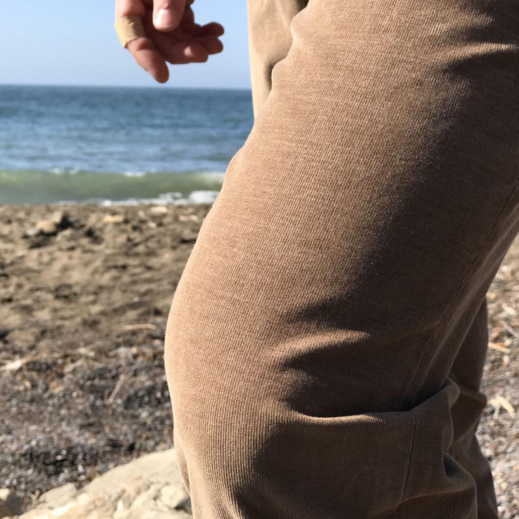 gustin #154 brown stretch corduroy chinos