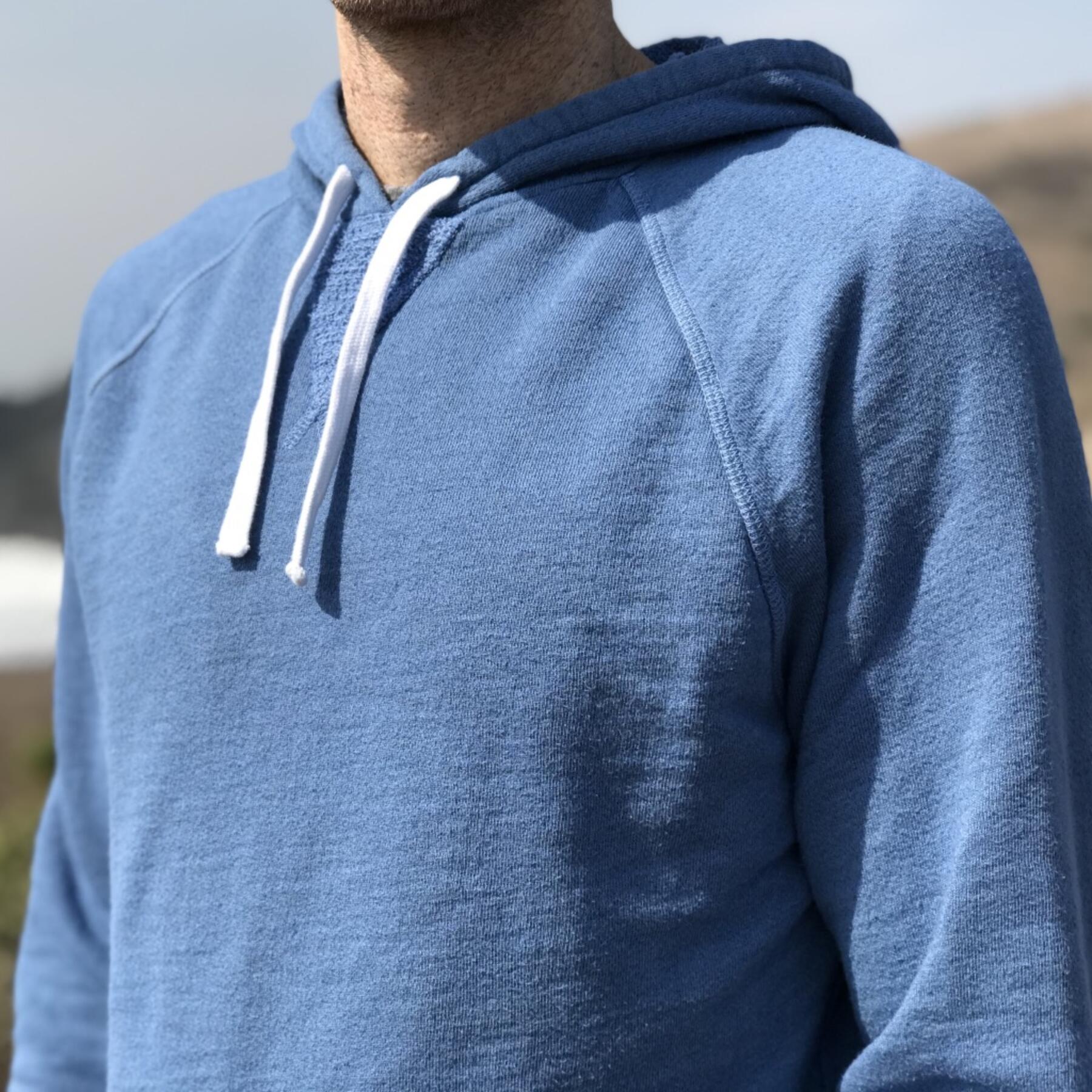 gustin ultra soft true blue hoodie