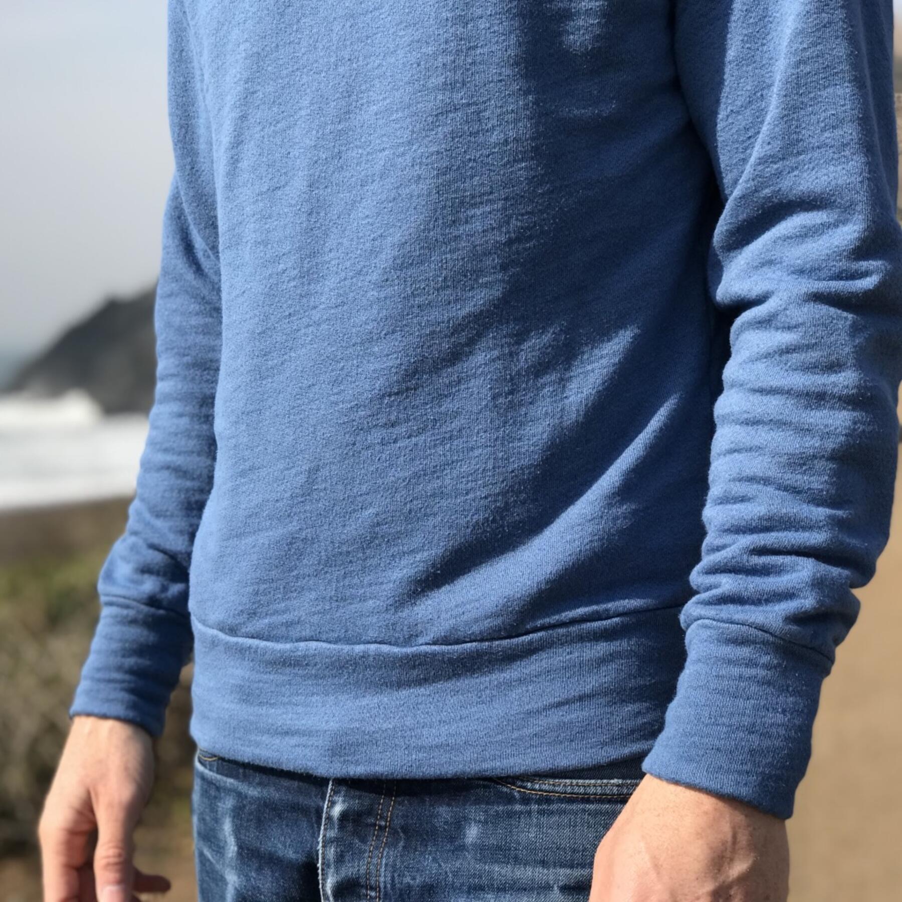 gustin ultra soft true blue hoodie