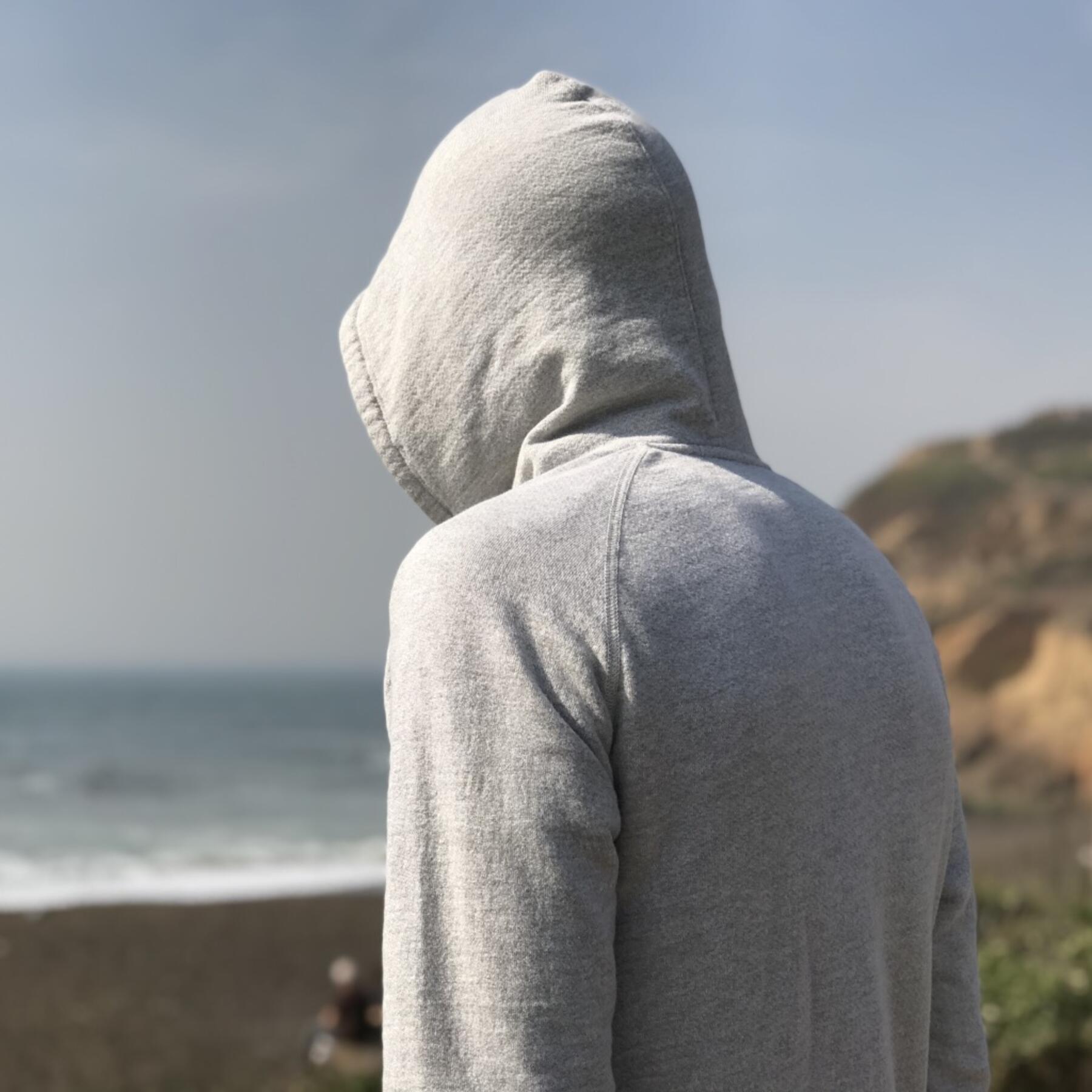 gustin ultra soft heather grey hoodie