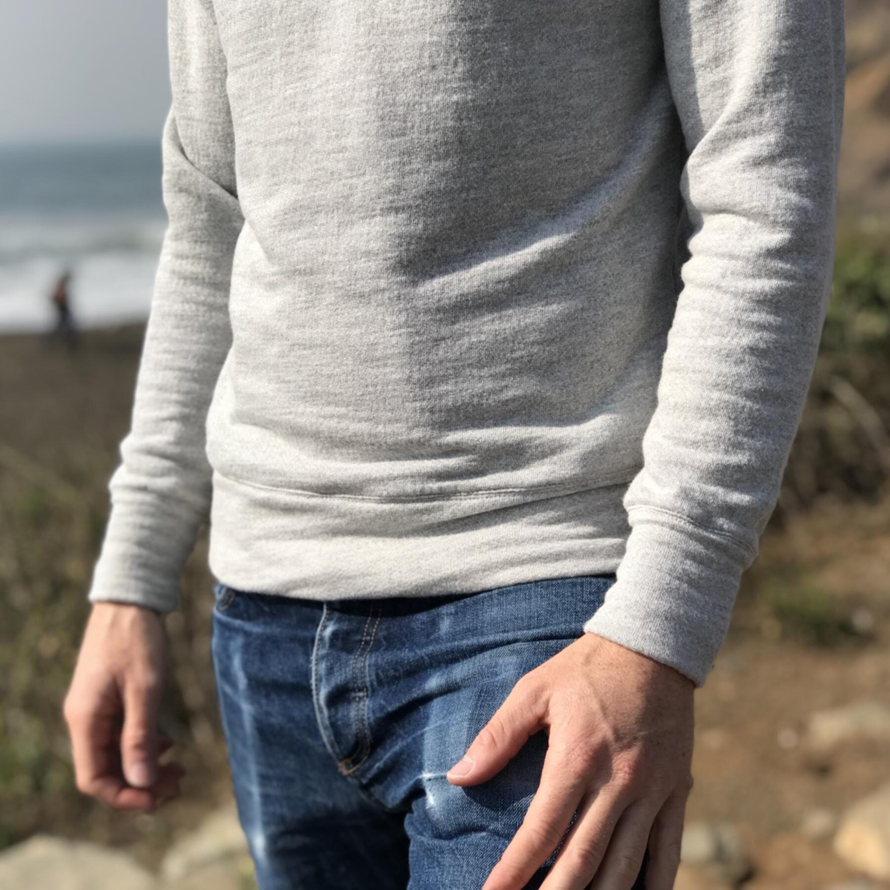 gustin ultra soft heather grey hoodie