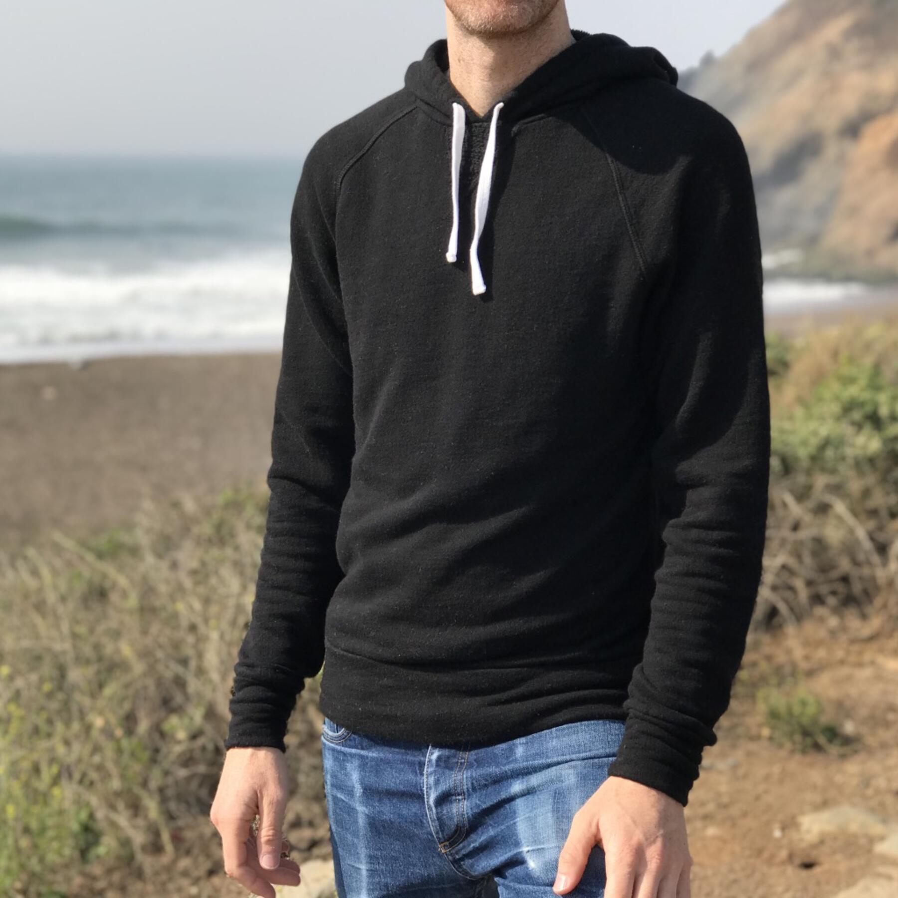 gustin ultra soft black hoodie