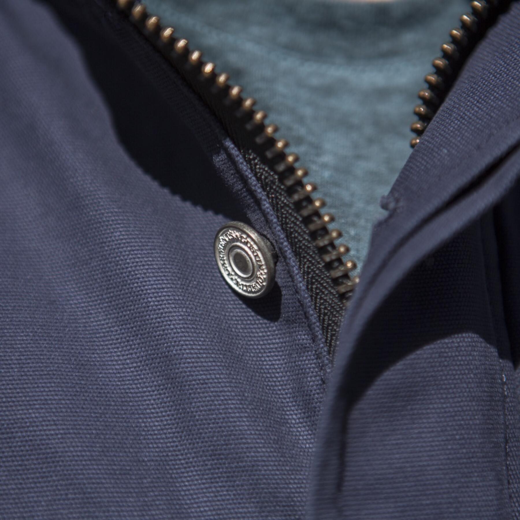 gustin field jacket - navy micro sanded canvas