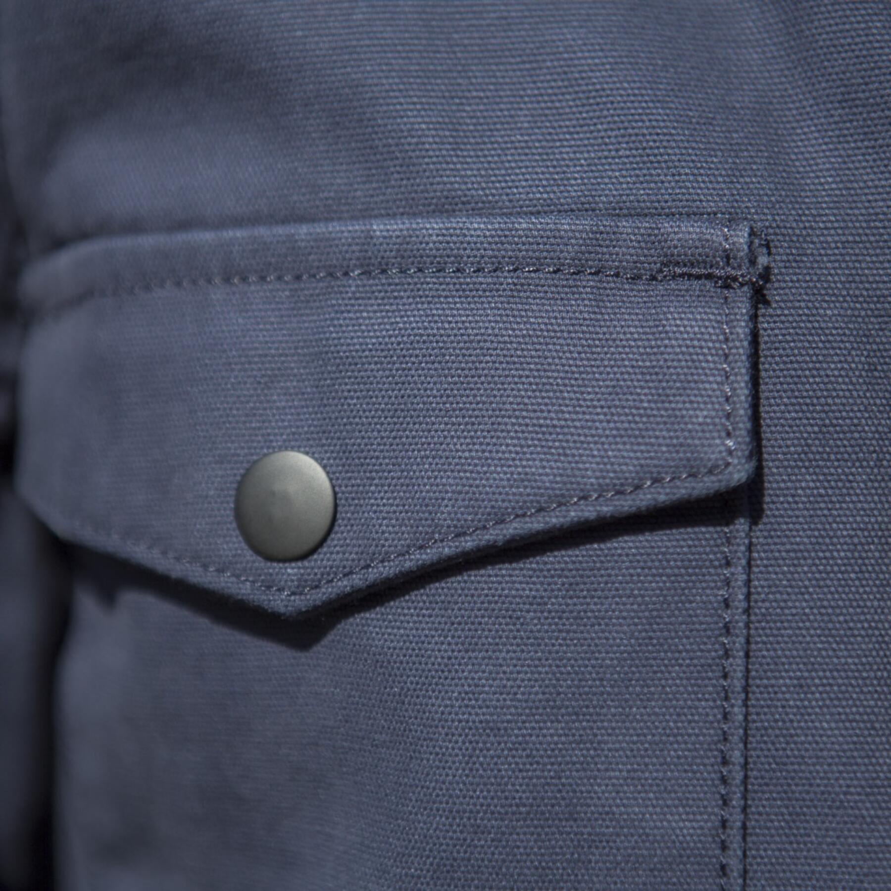 gustin field jacket - navy micro sanded canvas